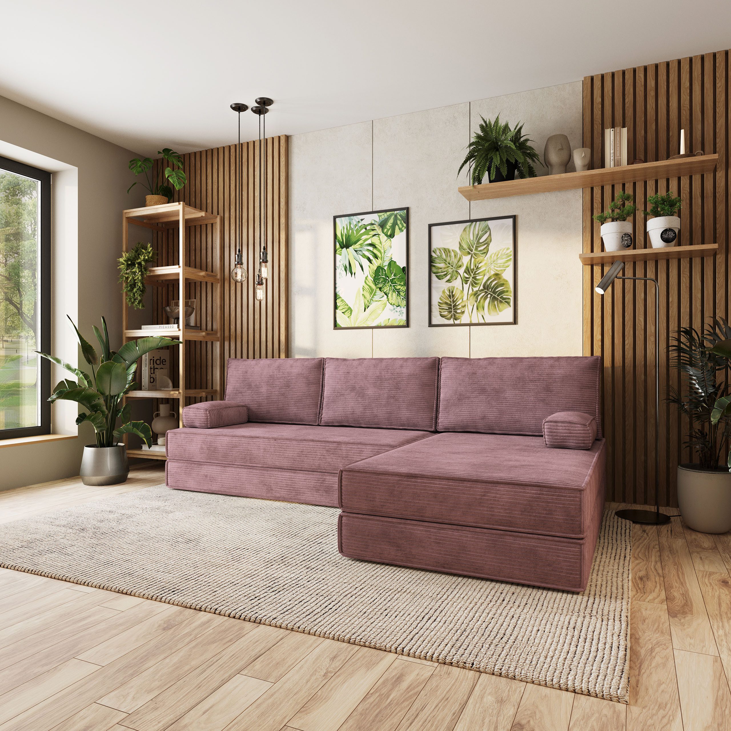 Masseno Ecksofa ANKO modulares Boneless Sofa mit Schlaffunktion