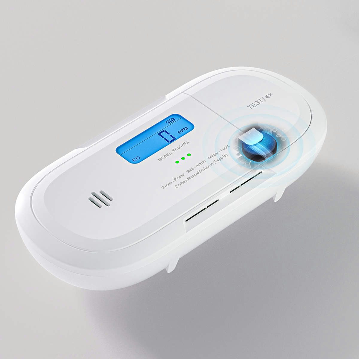 X-SENSE XC04-WX Intelligenter WLAN-Kohlenmonoxidmelder mit LCD-Anzeige / CO-Melder (bis zu 10 Jahre Sensorlebensdauer, Elektrochemischer Figaro-CO-Sensor)