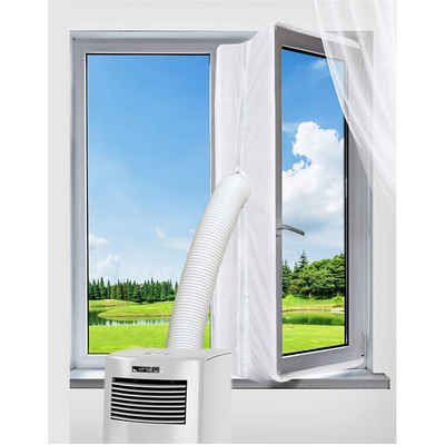 TPFLiving Fenster-Set Erweiterung Fensterkit / Fenster Abdichtung Klimagerät, Zubehör für Zubehör für Mobile Klimageräte und Trockner Hot Air Stop, verhindert das Eindringen von Außenhitze, 3 Meter