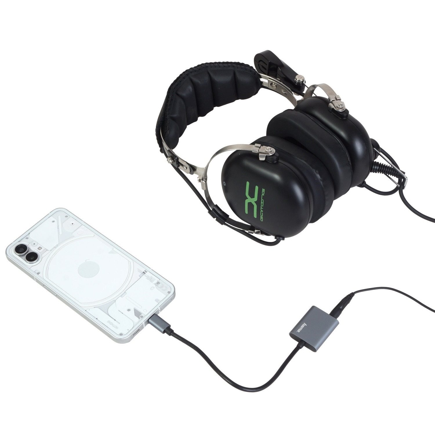 Hama 2in1 Audio-Adapter USB-C auf 3,5mm Klinke USB-Adapter USB-C zu 3,5-mm-Klinke, USB-C, AUX + Ladebuchse Strom für Handy Smartphone Tablet PC Notebook