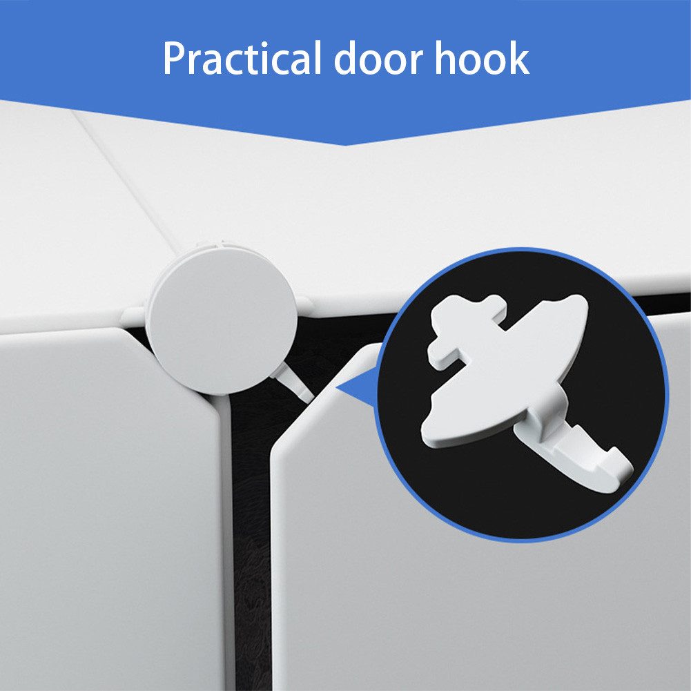 GarveeMore Kleiderschrank Schuhregal Mit Platz zum Aufhängen DIY Kombischra günstig online kaufen