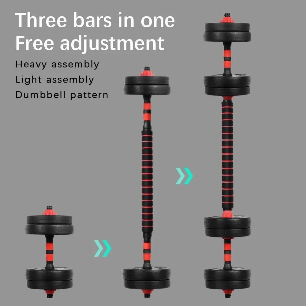 Sport-Knight® Langhantel Profi Hantel-Set Multifunktional, 15Kg, 20Kg, 25Kg, 30Kg, (3-in-1 Hantel-Set)