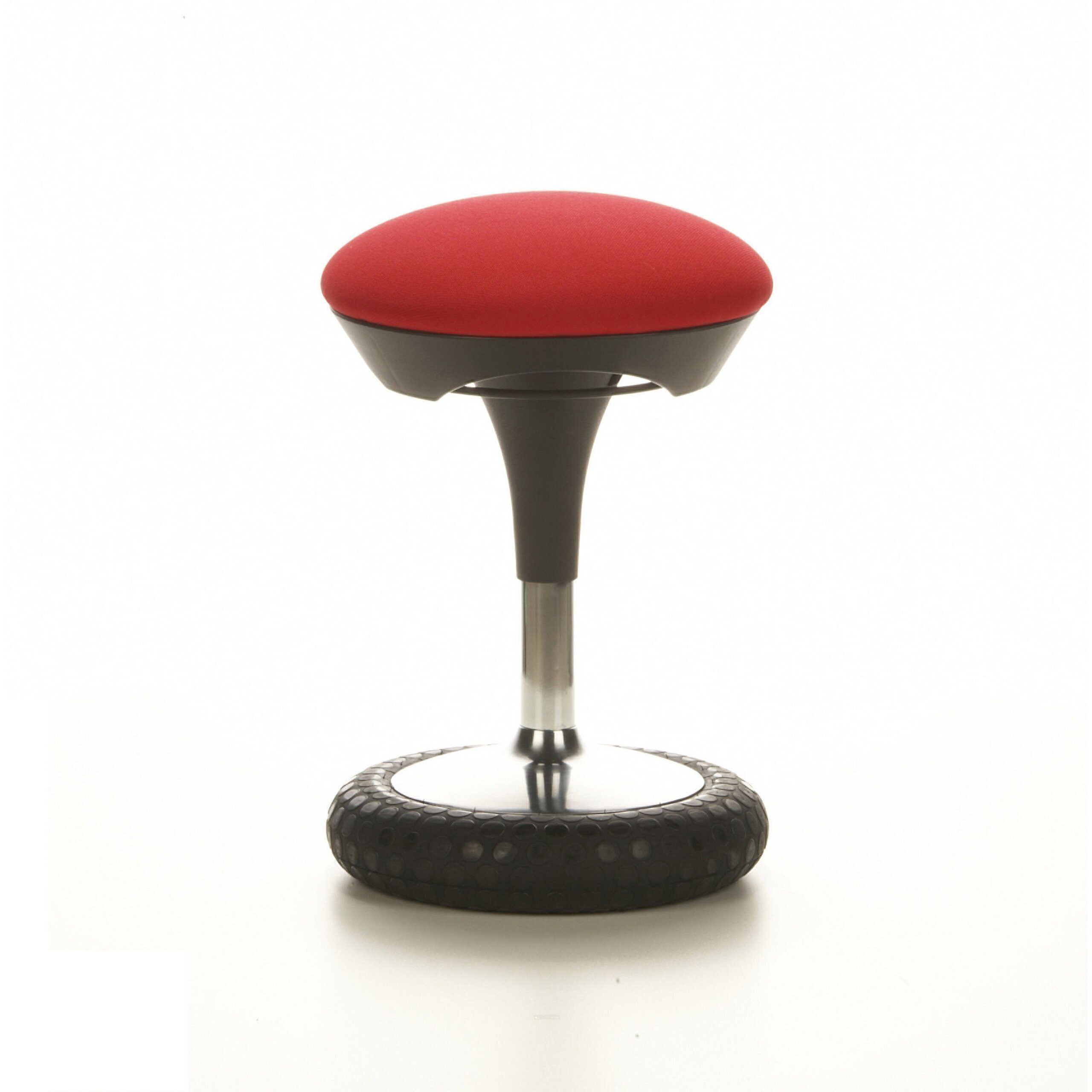 TOPSTAR Stehhilfe SITNESS 20 Arbeitshocker Stoff Höhe 44.0 - 54.0 cm, Fitness-Hocker höhenverstellbar, bewegliche Sitzfläche