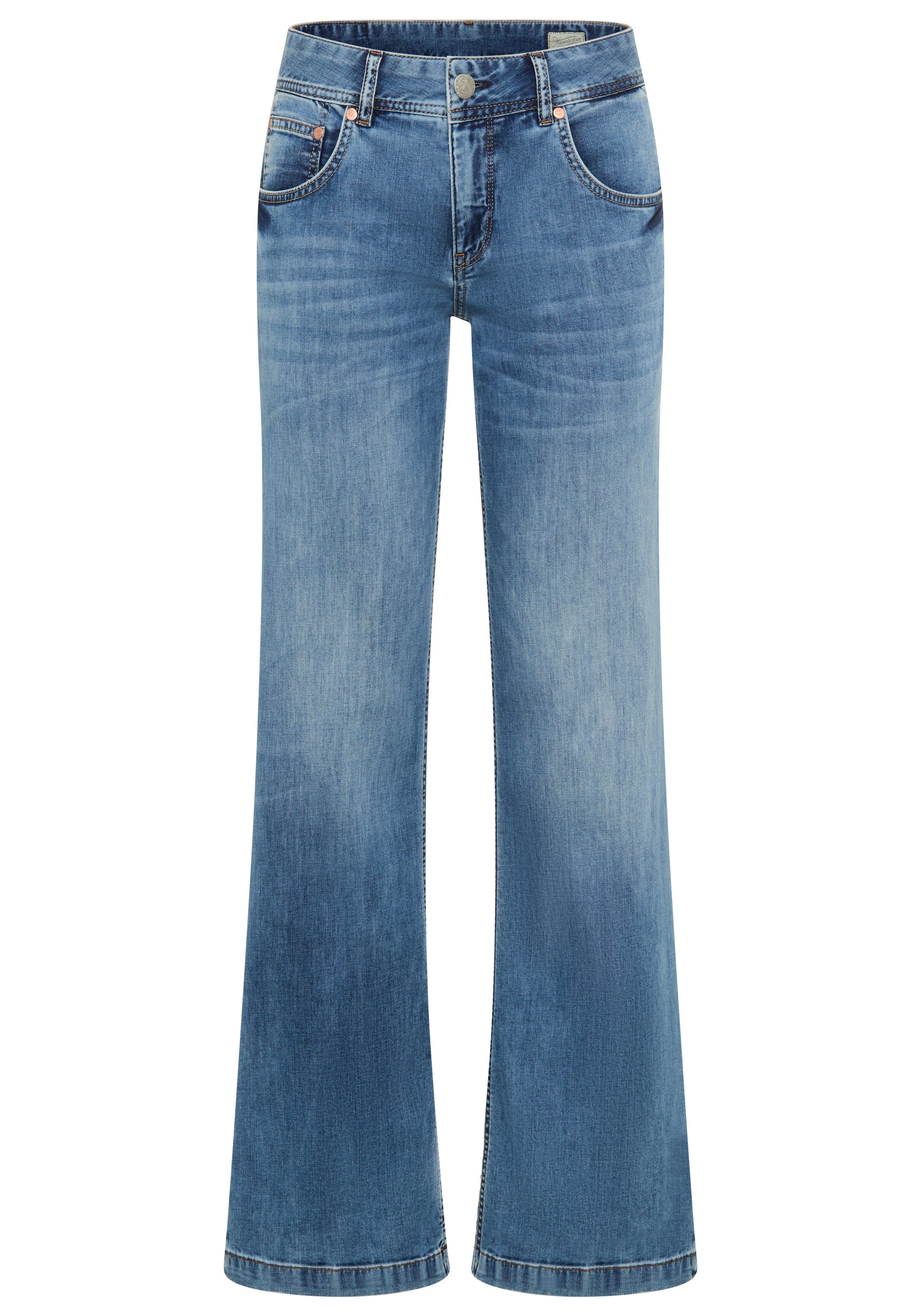 Herrlicher 5-Pocket-Jeans Edna Denim Light im Flared Fit – Bild 4 von 5