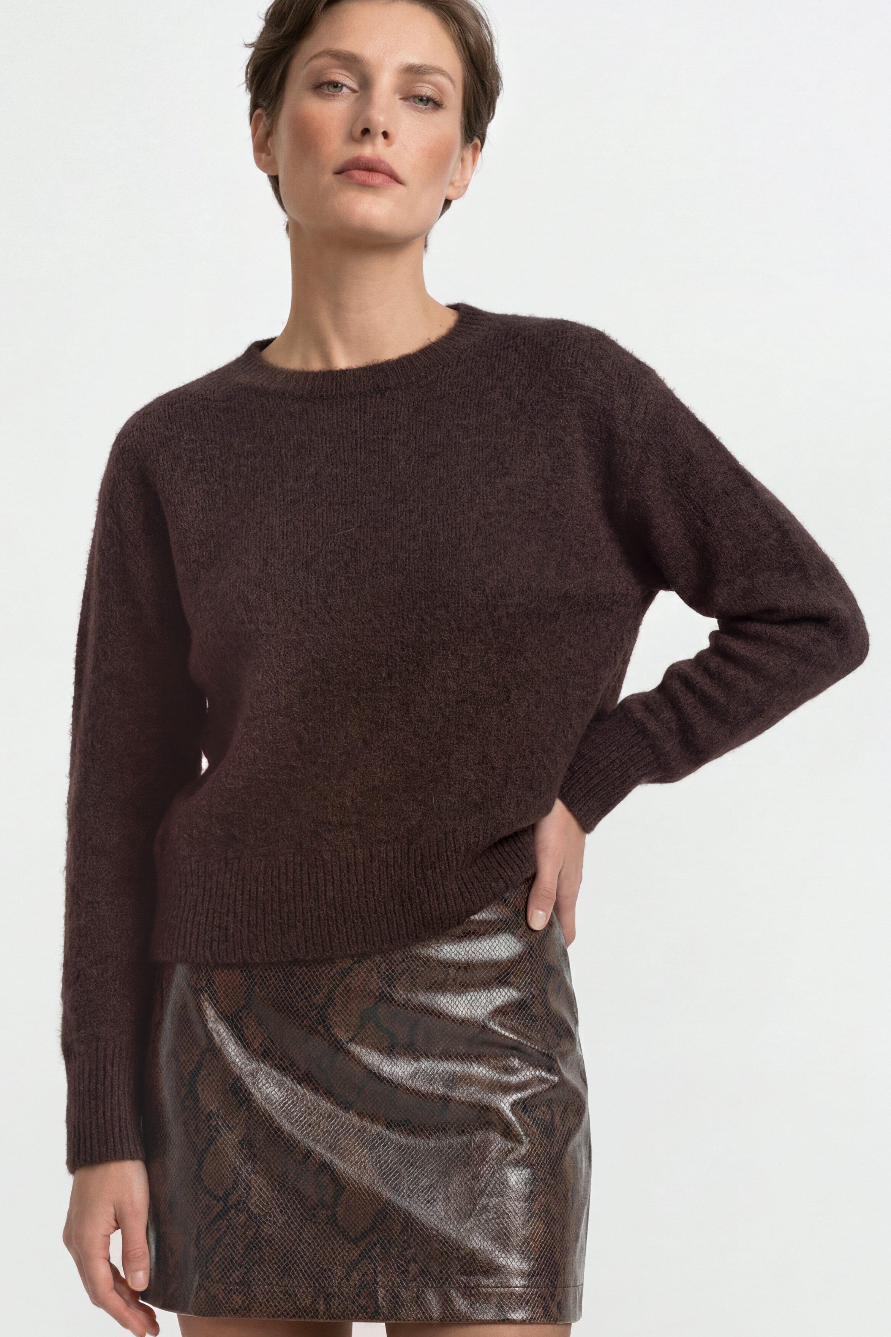 RICHROYAL Strickpullover Regular fit mit Rundhalsausschnitt