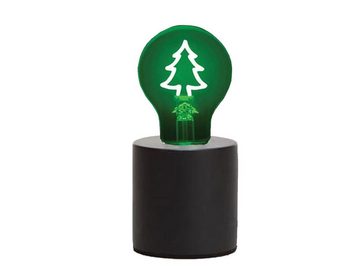 meineWunschleuchte LED Dekolicht, LED wechselbar, ausgefallene kleine Deko Tischlampe zur Weihnachtsbeleuchtung, H: 19cm