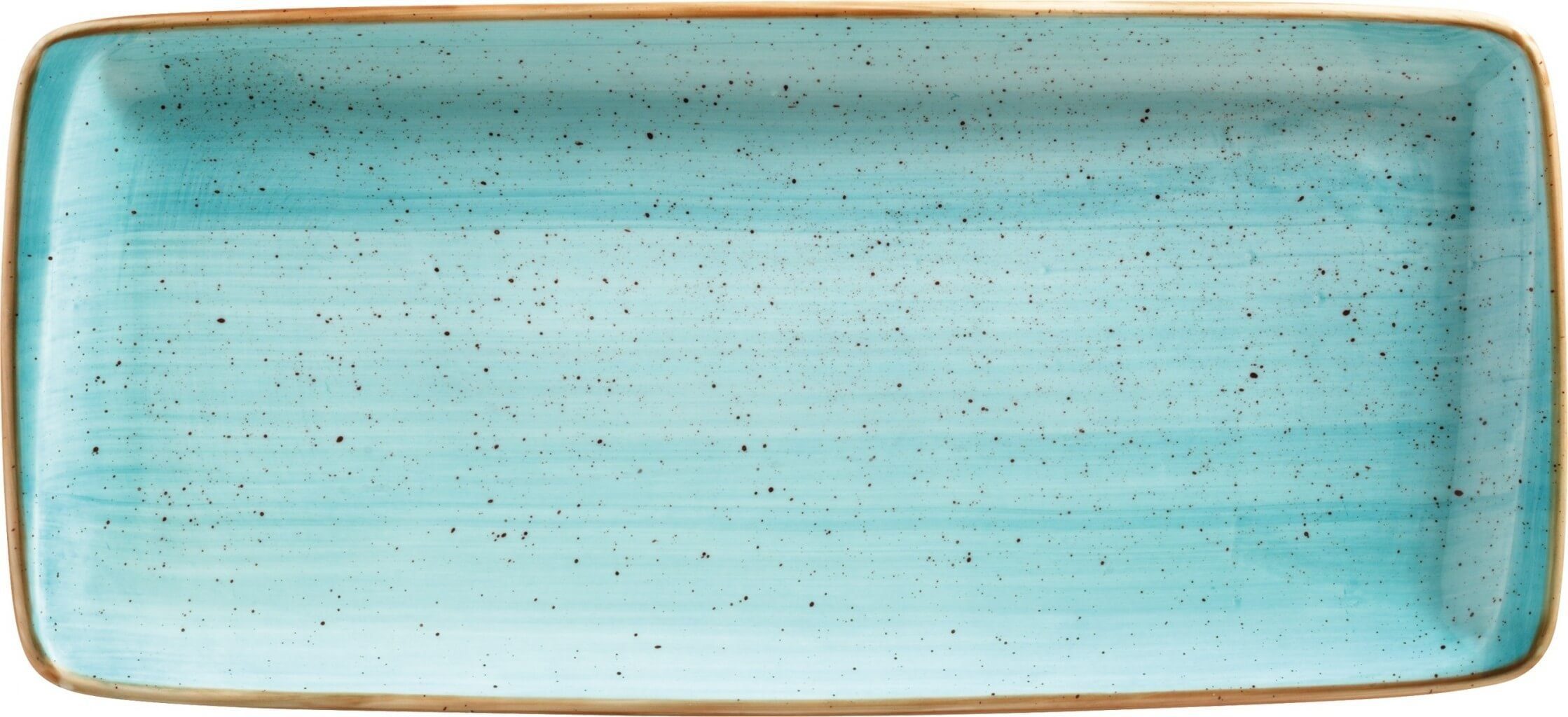Aqua Servierplatten, Servierplatte Aura Moove Porzellan, Türkis (2-tlg), AAQMOV35DT Bonna 2,5cm 34x16cm