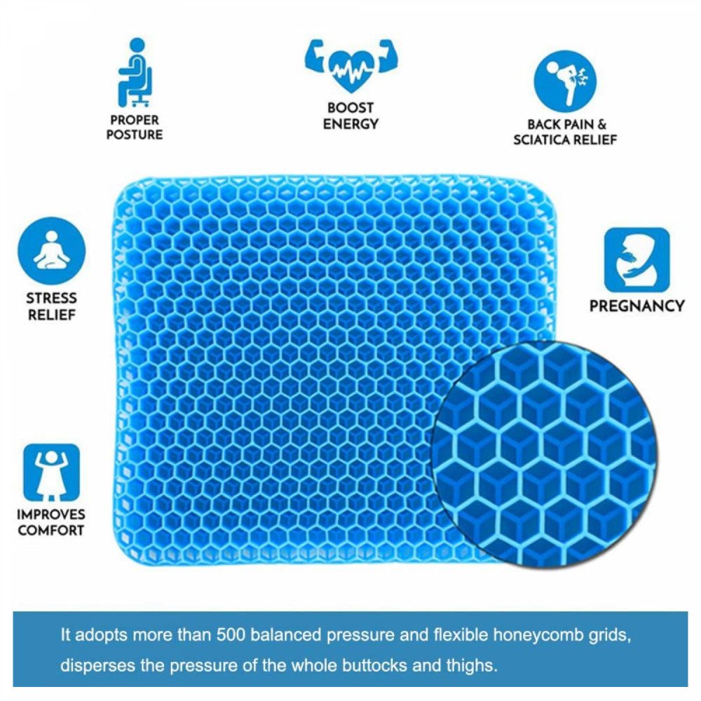 Herzberg Sitzkissen Herzberg Kissen Gel Sitzbezug – Blau günstig online kaufen