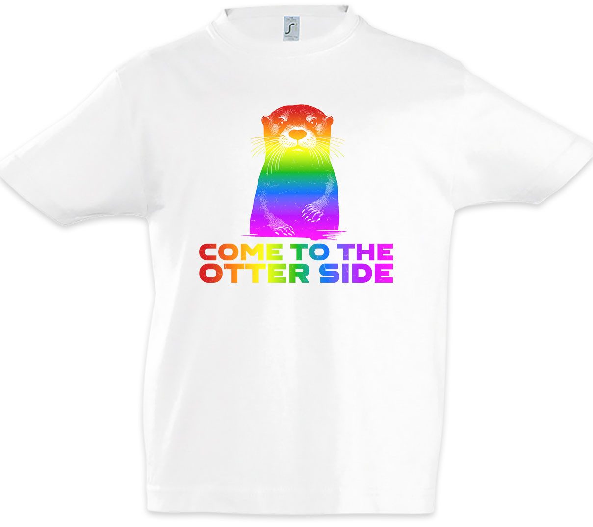 Print-Shirt Come To The Otter Side Kinder T-Shirt Break Other Through Gay Lesbian