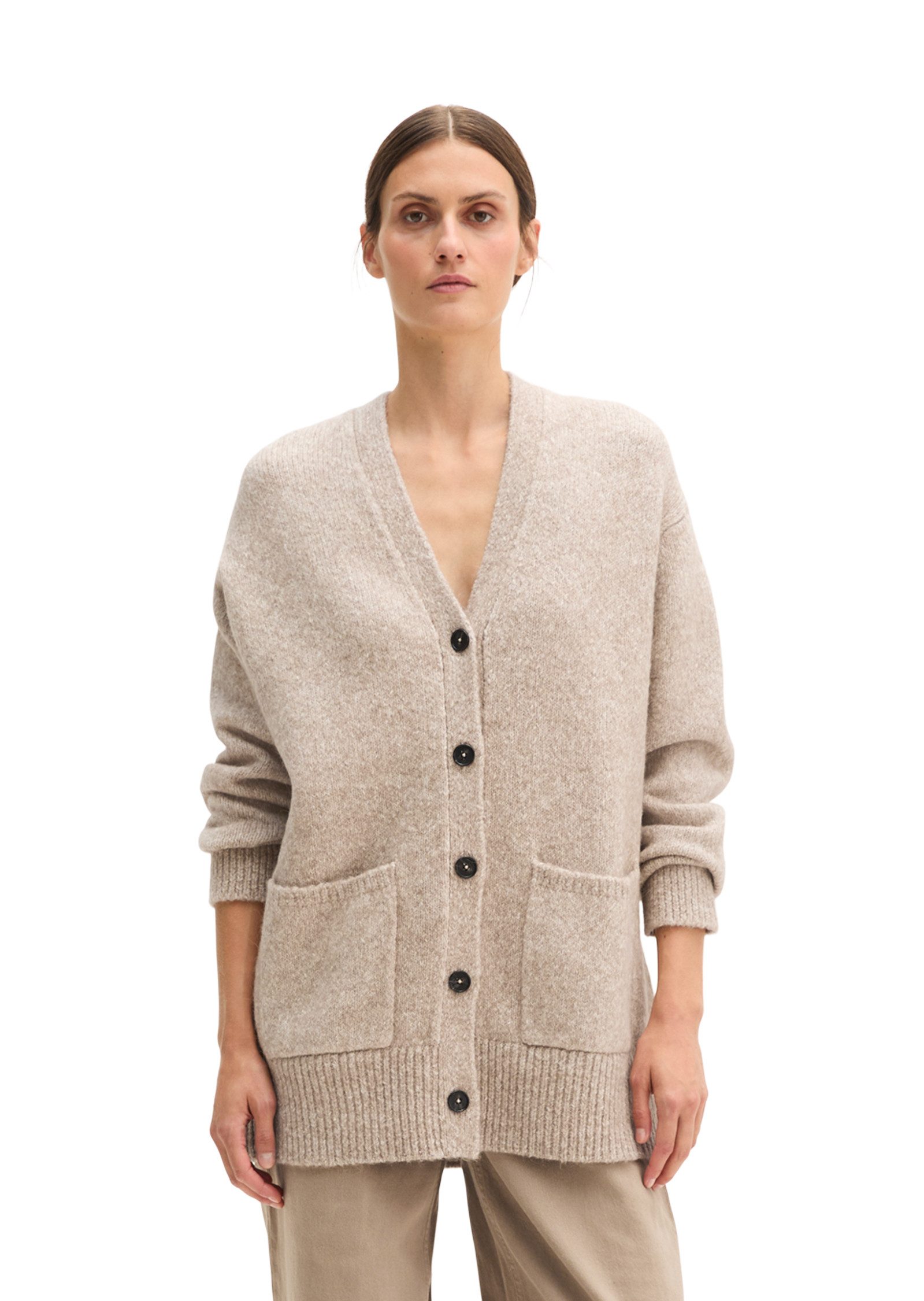 Marc O'Polo Cardigan aus kuscheligem Organic Cotton-Alpakawolle-Mix