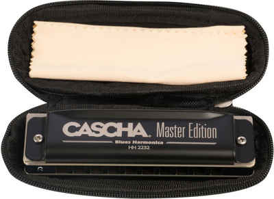 Cascha Mundharmonika »Master Edition Blues in G-Dur«, D, inkl. Soft Case und Pflegetuch