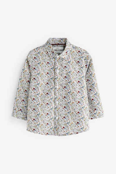 Next Langarmhemd Elegantes Hemd mit Blumenmuster (1-tlg)