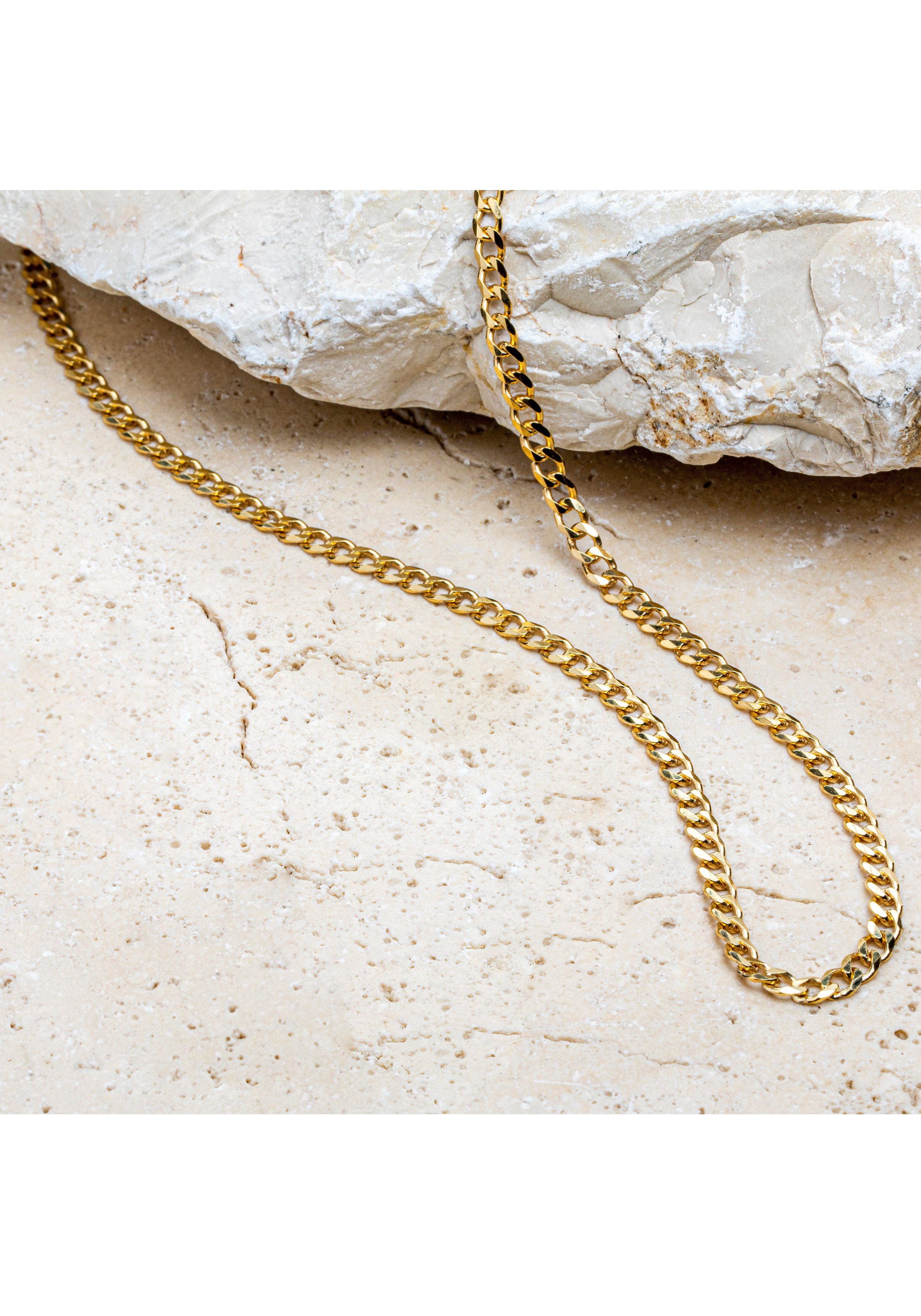 Firetti Goldkette Schmuck Geschenk Gold 585 Halskette Panzerkette, Made in Germany – Bild 2 von 3