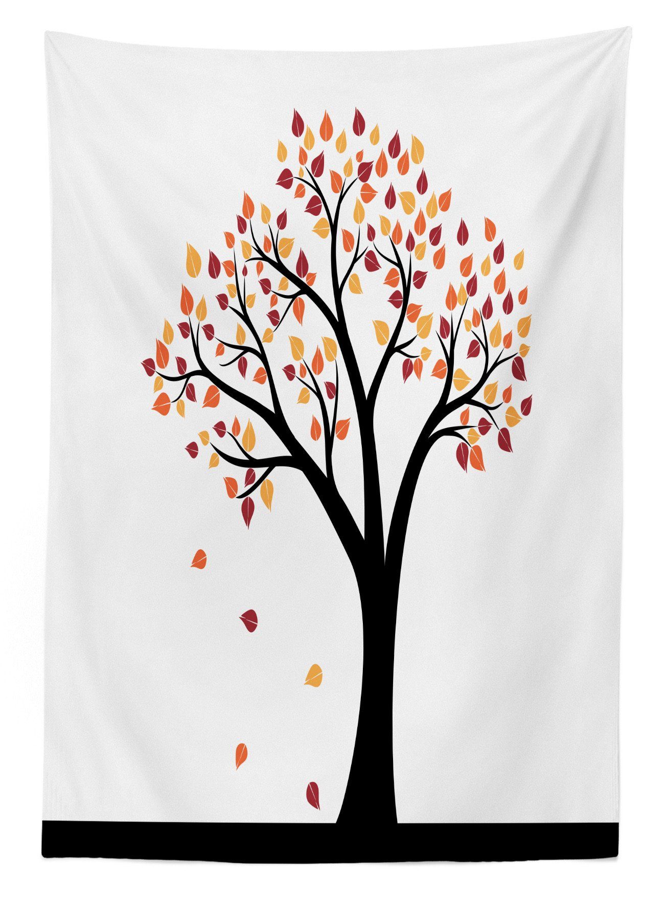 Tischdecke Farbfest Abakuhaus geeignet den Zweigen Bereich Klare Farben, Blätter Außen Waschbar auf Herbstliche Herbst Für