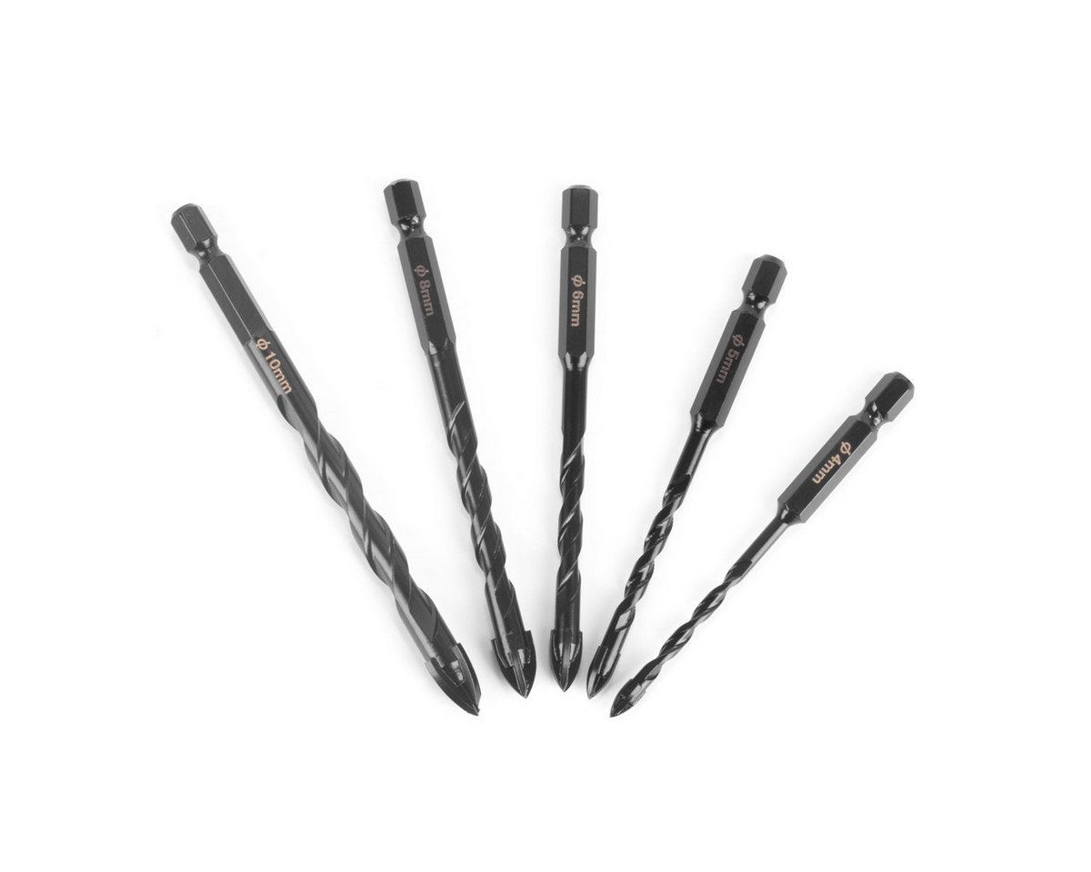 Thumbnail - STAHLWERK Glasbohrer Glasbohrer Fliesenbohrer 10er Set, (Set, 10-tlg), 1/4 Zoll Sechskant-Aufnahme