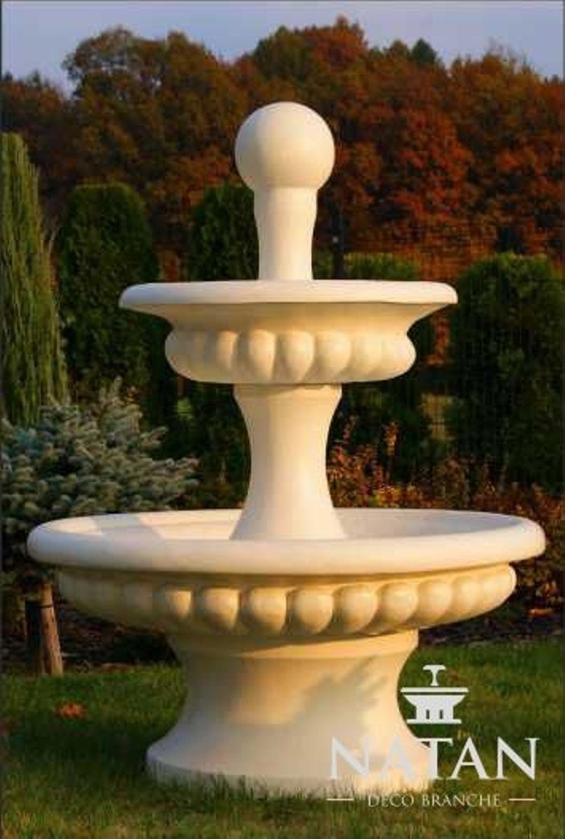 JVmoebel Skulptur Springbrunnen Garten Teich Brunnen Gartenbrunnen Fontaine