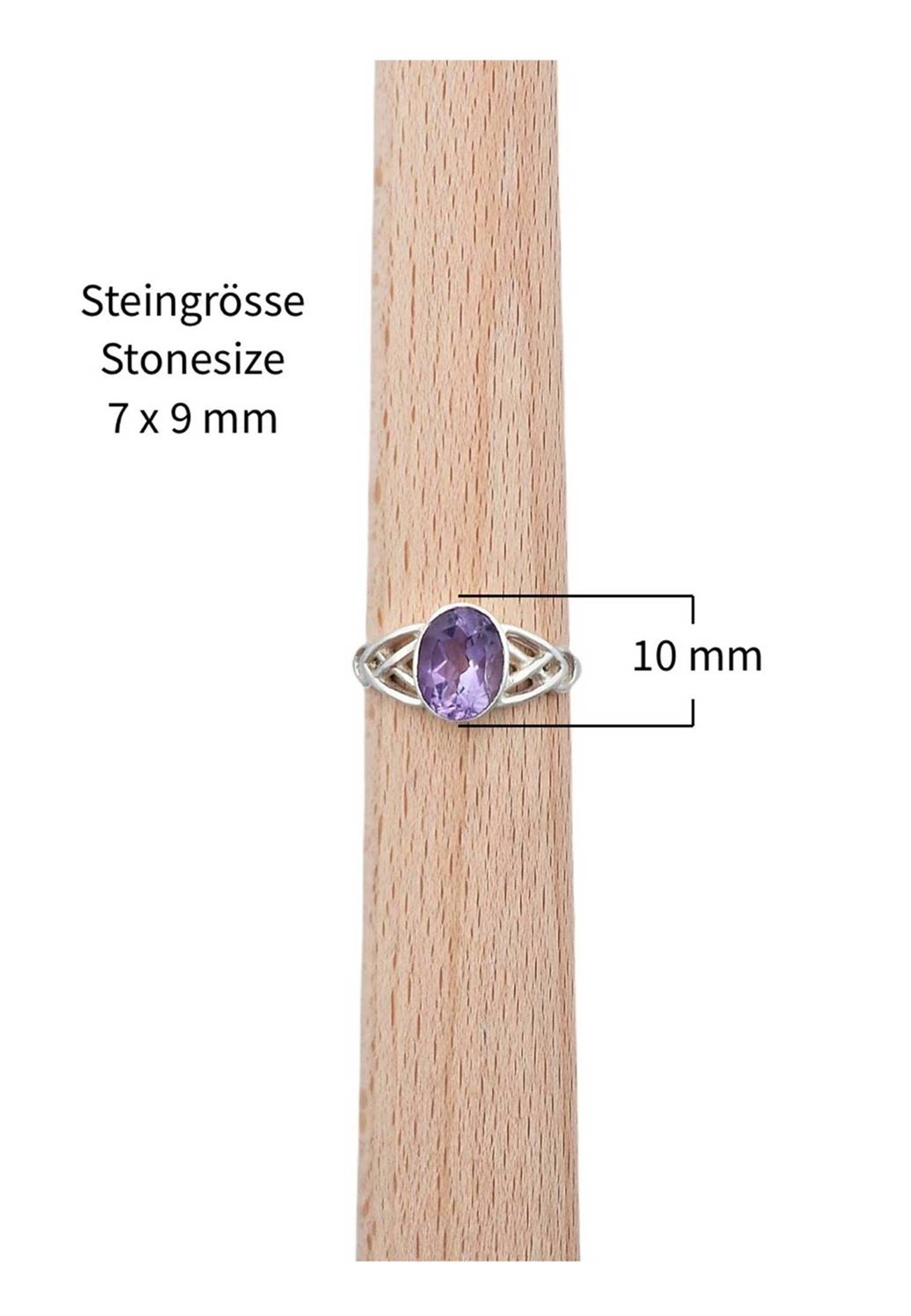 Amethyst Silberring facettiert Silber 925er mit mantraroma