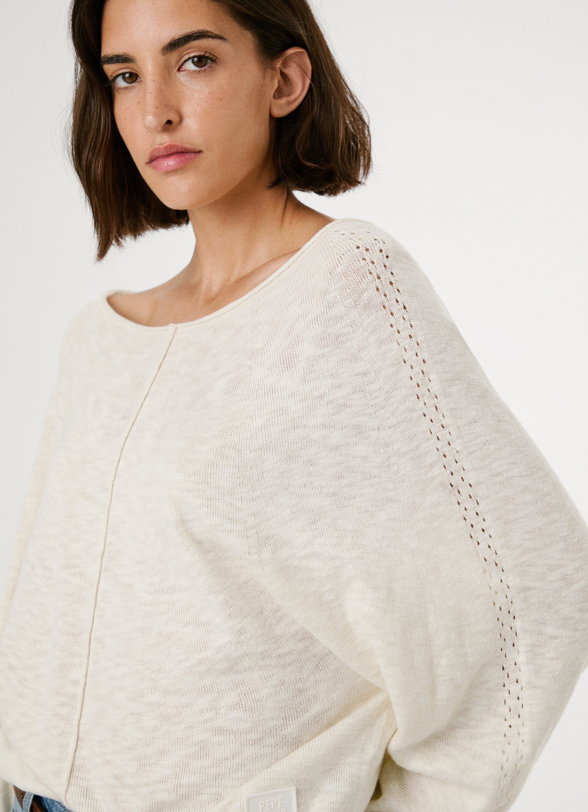 Pepe Jeans Strickpullover CANDELA mit Ajourstrickmuster