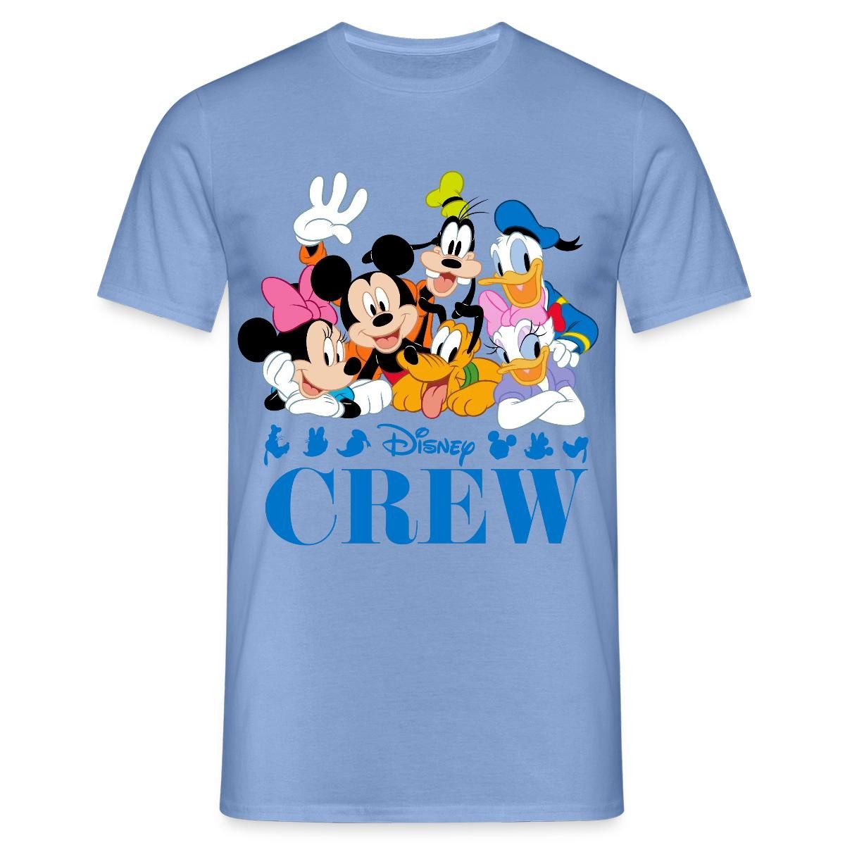 Spreadshirt T-Shirt Mickey & Minnie Pluto Goofy Daisy Donald Crew Männer T-Shirt (1-tlg)