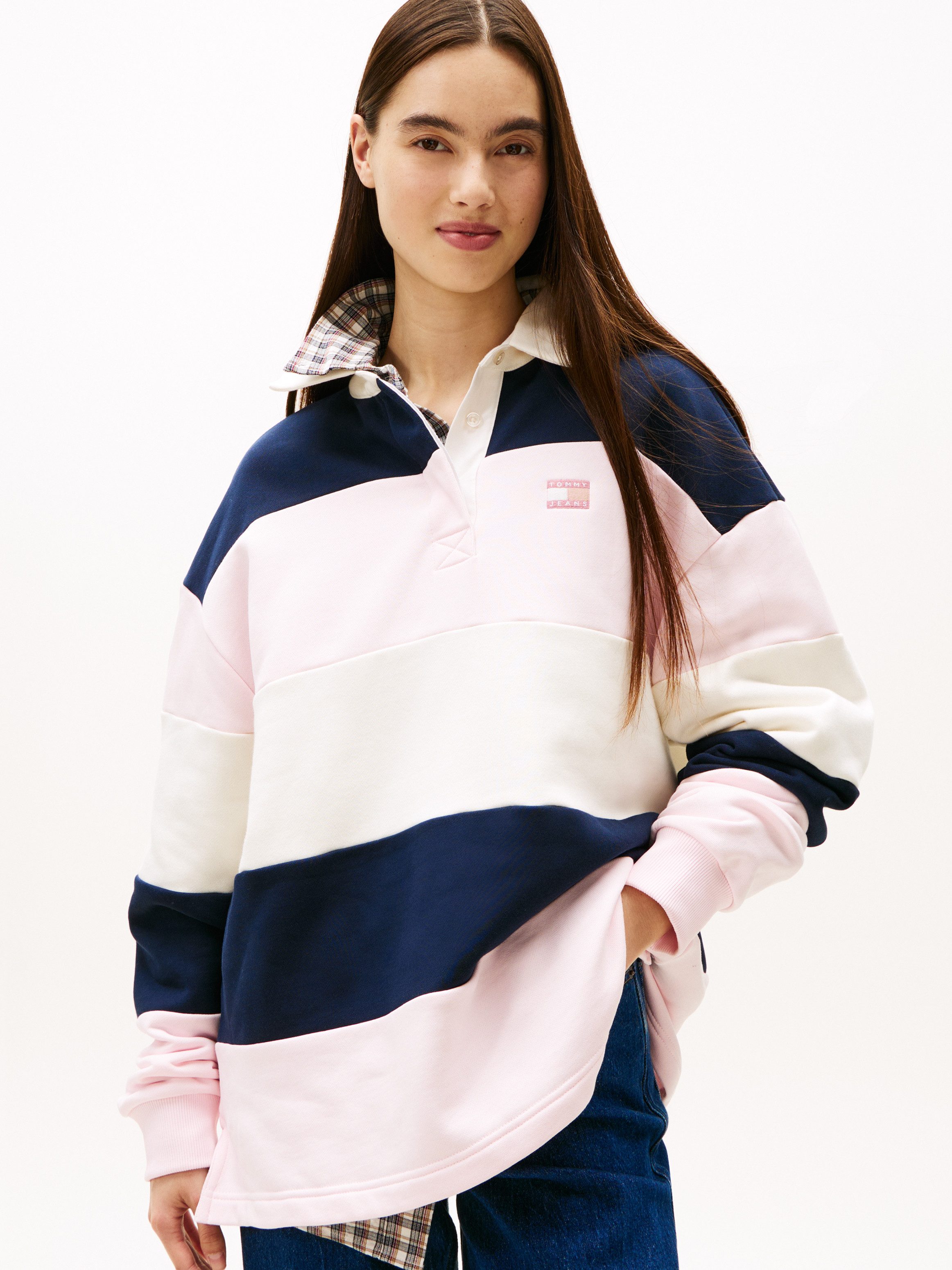 Tommy Jeans Sweatshirt TJW BADGE STRIPE RUGBY günstig online kaufen