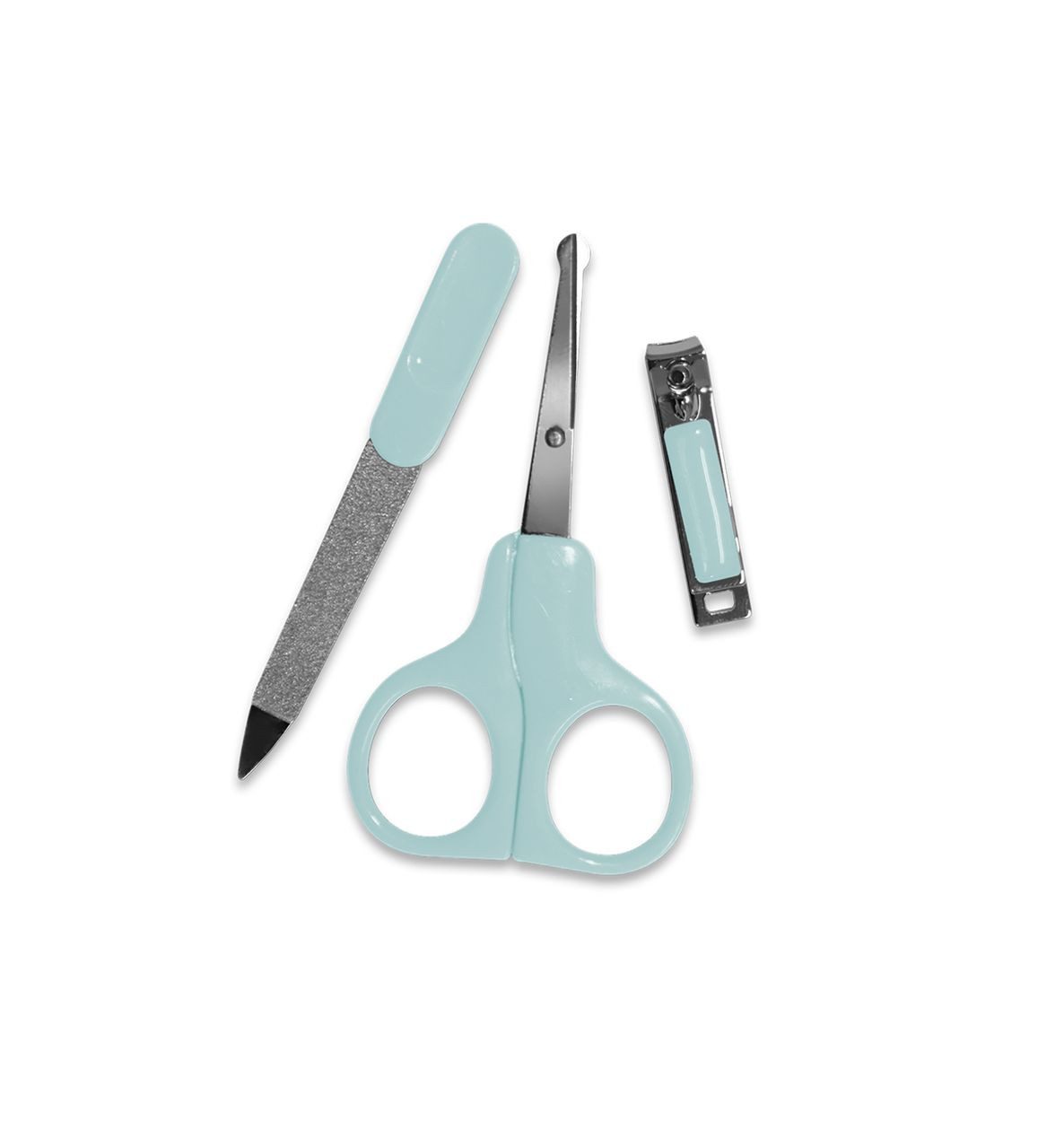 Baby Care Baby-Nagelschere 10240300, (1-tlg), Edelstahl, 3-teilig, Maniküre-Set 3-teilig, Nagelschere, Nagelfeile