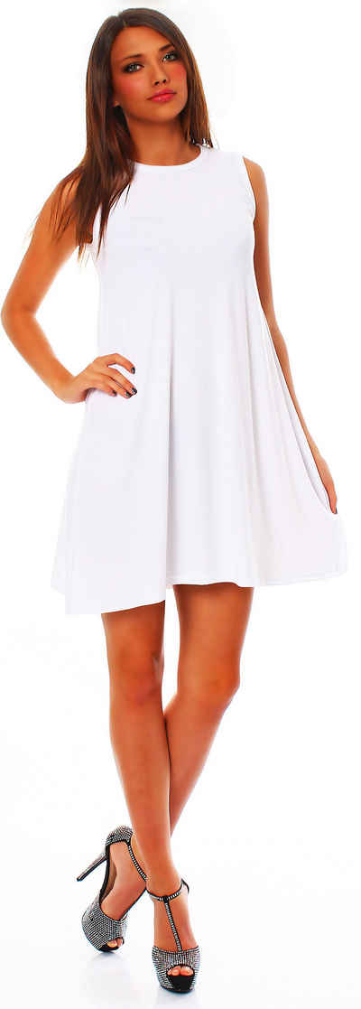 Mississhop A-Linien-Kleid A-Linien-Kleid Elegantes A-Linien Mini-Kleid 9001
