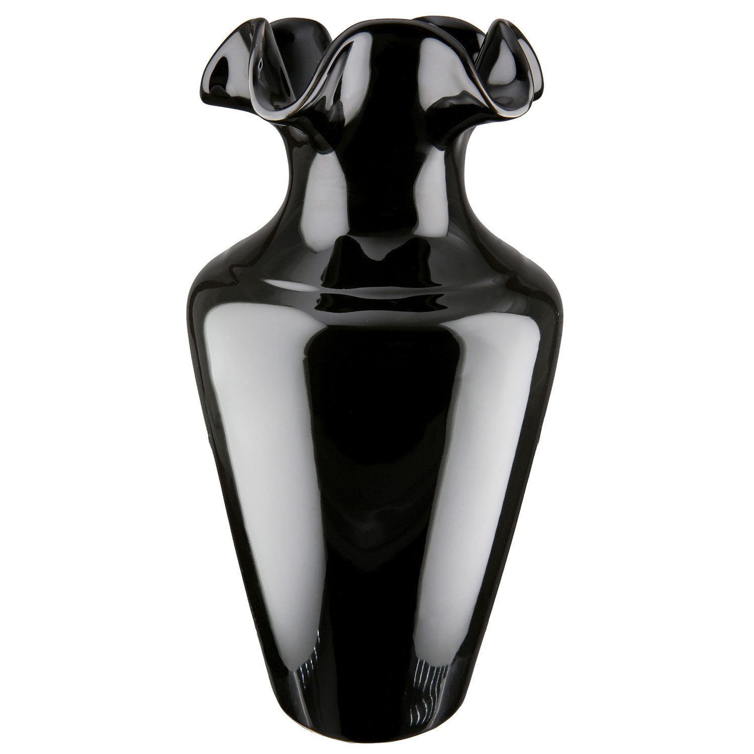 GILDE Dekovase IRINA Vase - schwarz - Keramik - H. 40cm x H. 20,5cm - Deko günstig online kaufen