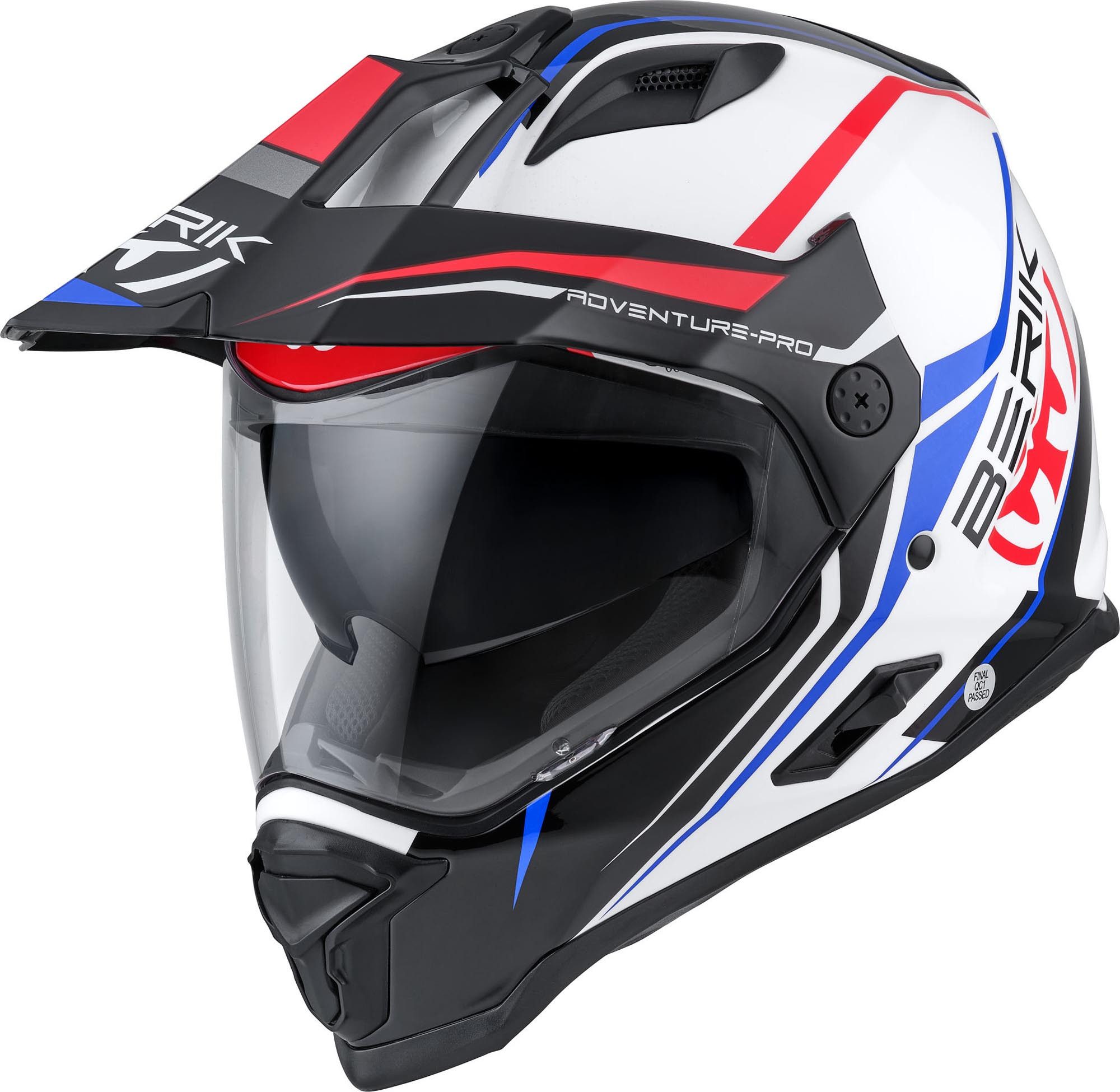 Berik Motocrosshelm MX313 Volstom Adventure Pro Enduro Helm, Vorbereitet Für Kommunikationssystem,herausnehmbares Innenfutter