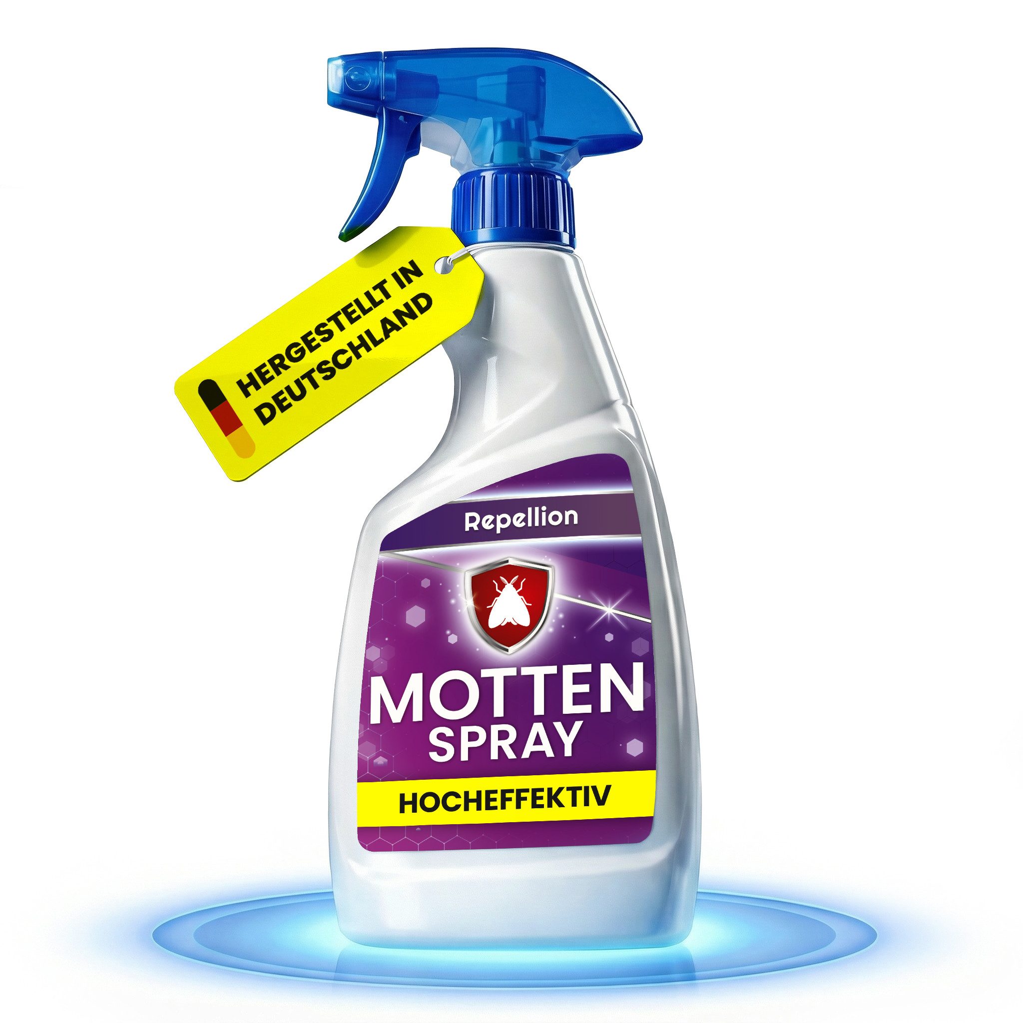 Repellion Insektenspray Anti Motten Spray - Mottenspray gegen Motten & Mottenlarven, 500 ml, Schutz gegen Motten (für Kleidermotten & Lebensmittelmotten)