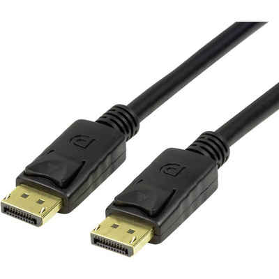 LogiLink DisplayPort 1.4 Anschlusskabel 4K/120Hz, 3m HDMI-Kabel