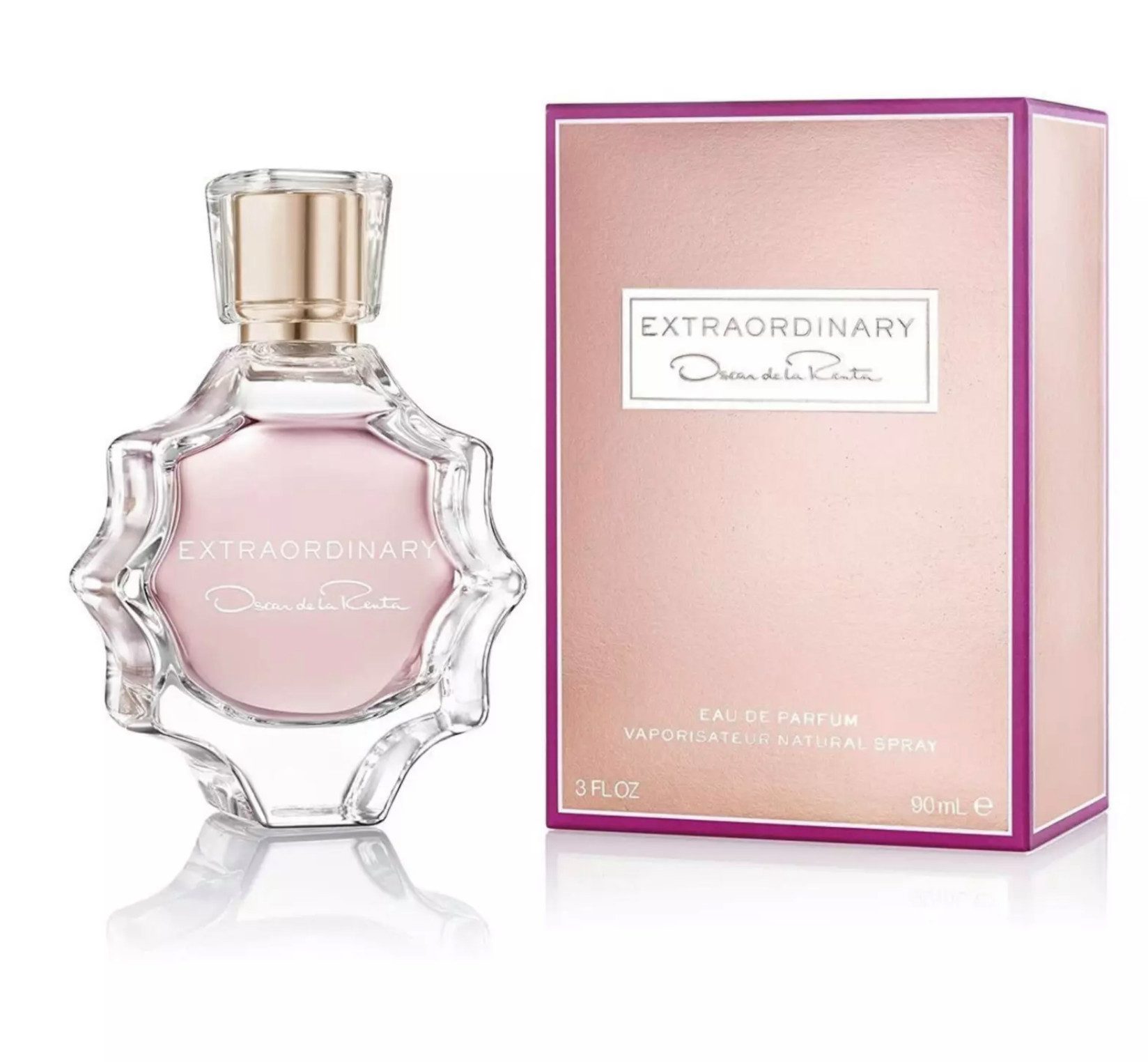 Oscar de la Renta Eau de Parfum EXTRAORDINARY Eau de Parfum Spray Duft Versiegelt 90ml, Flakon strahlt mit seiner femininen Ästhetik Eleganz und Modernität