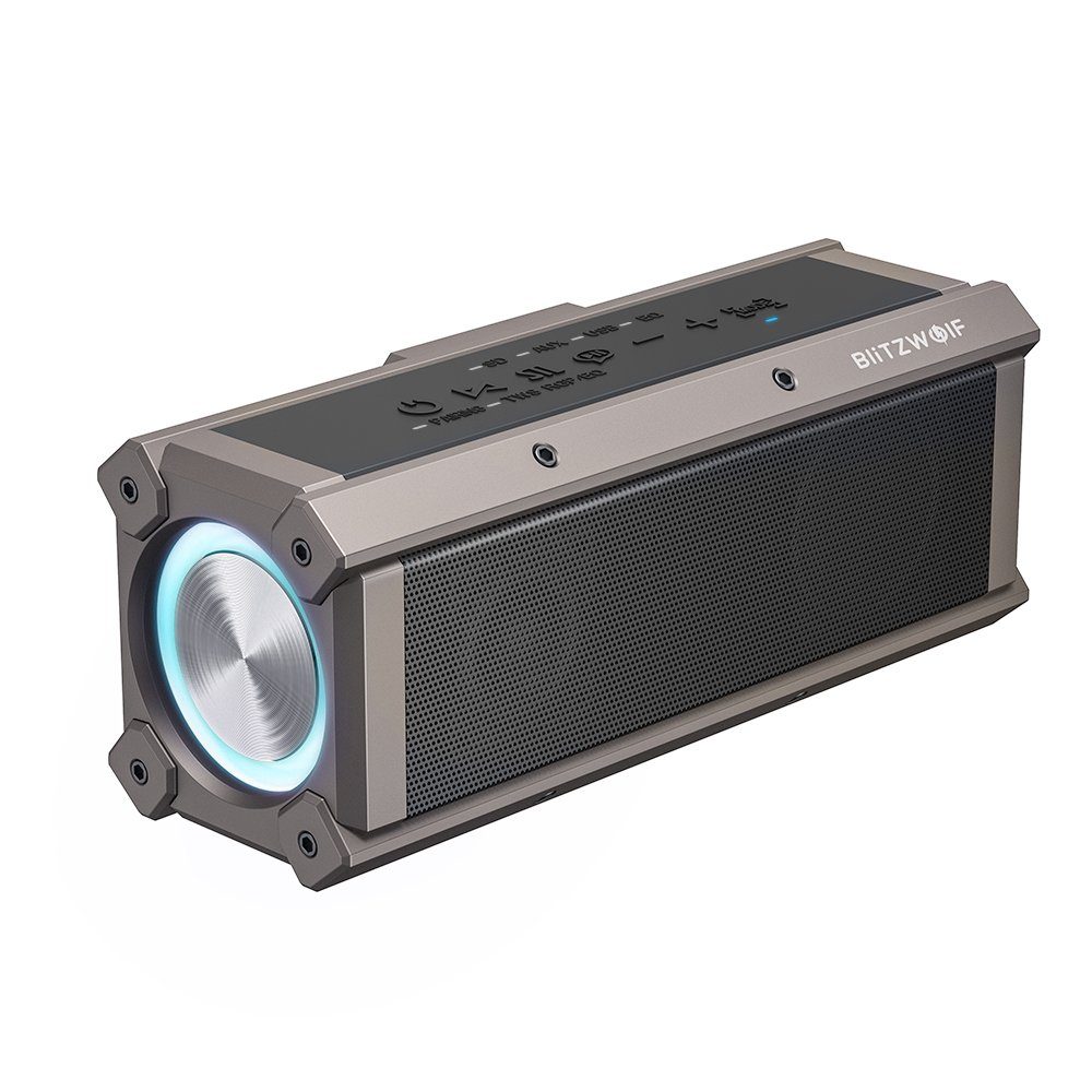 BLiTZWOLF BW-WA3 Bluetooth-Lautsprecher (Bluetooth, 100 W, tragbar Lautsprecher RGB-Licht TWS)