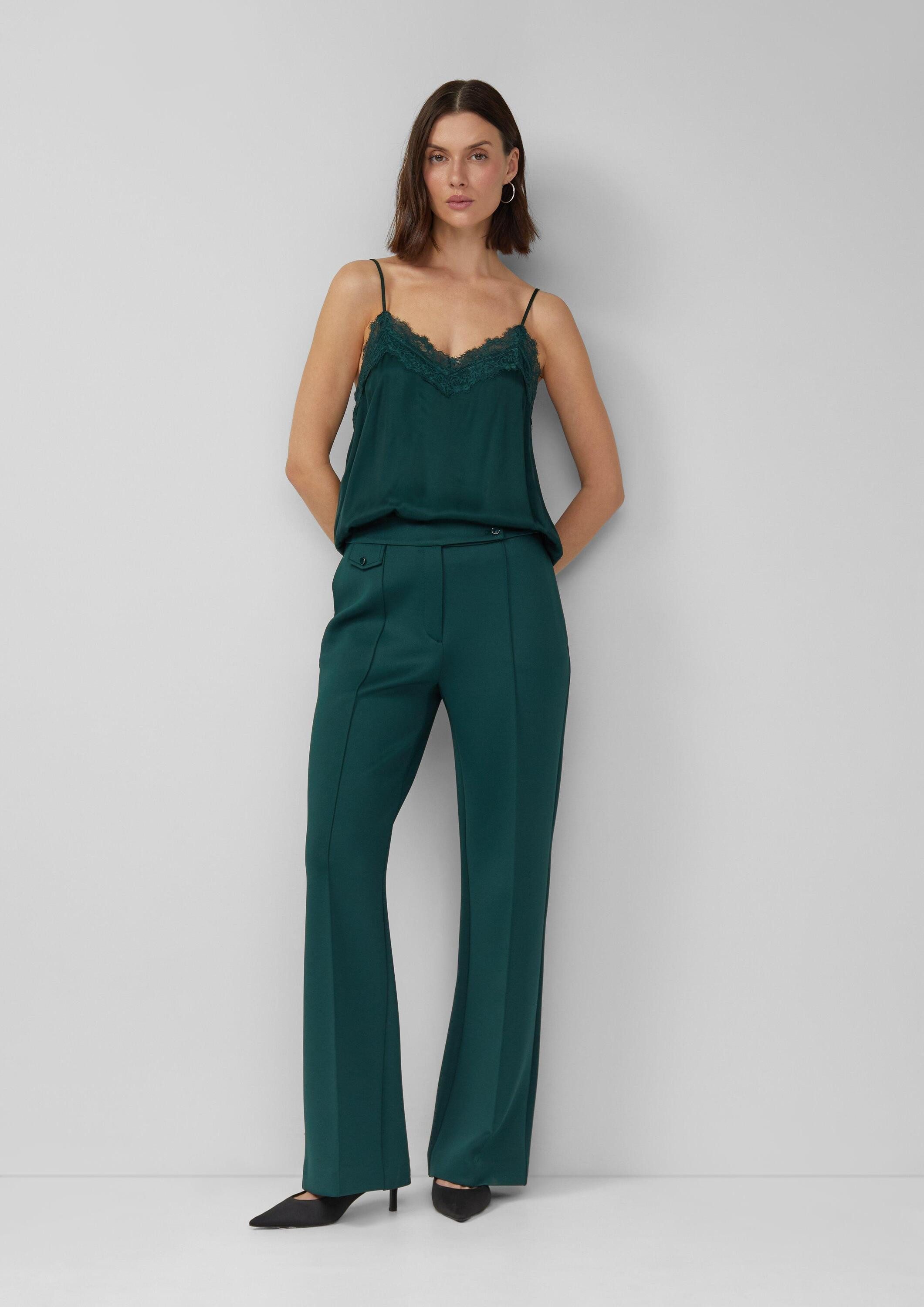 s.Oliver Chinos Hose Scuba-Hose mit Biesen und Zierknöpfen günstig online kaufen