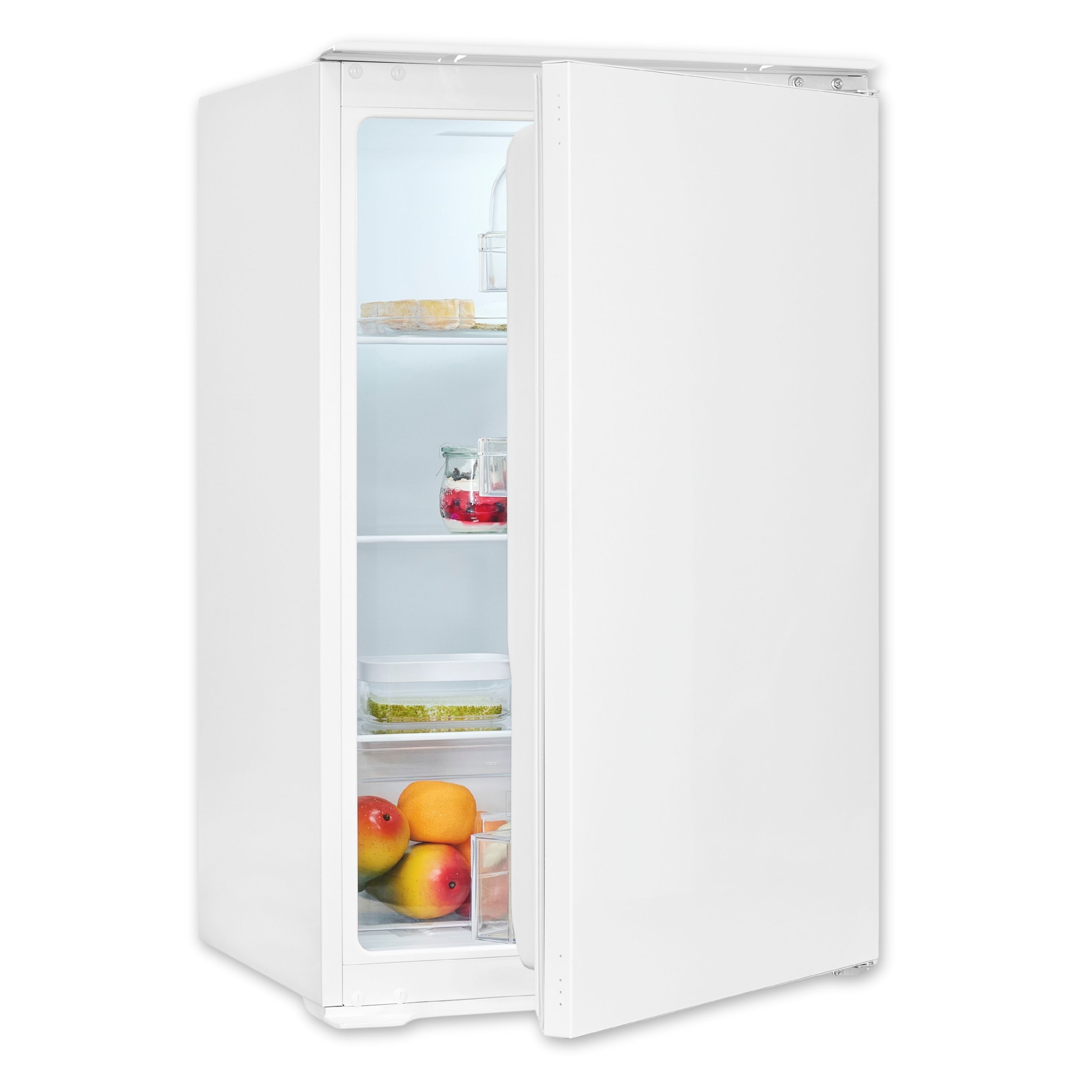 exquisit Einbaukühlschrank EKS5131-V-040E, 88 cm hoch, 54 cm breit, LED-Innenbeleuchtung, Schlepptürmontage