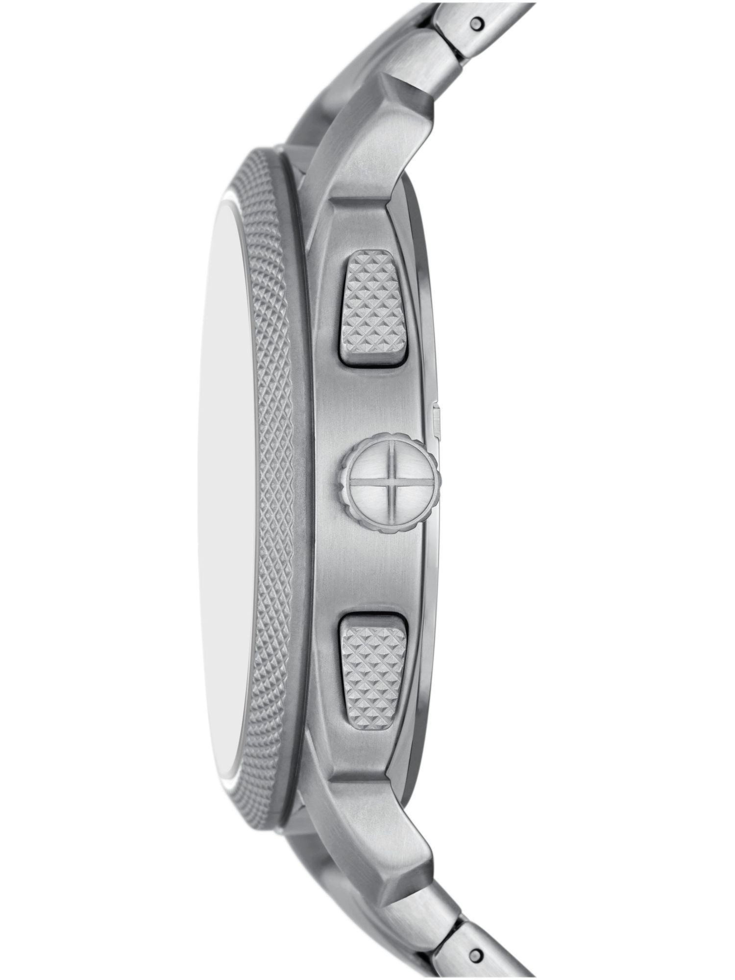 Fossil Quarzuhr FS6095 FS6095, Fossil FS6095 MACHINE Uhr Herrenuhr Edelstahl silber