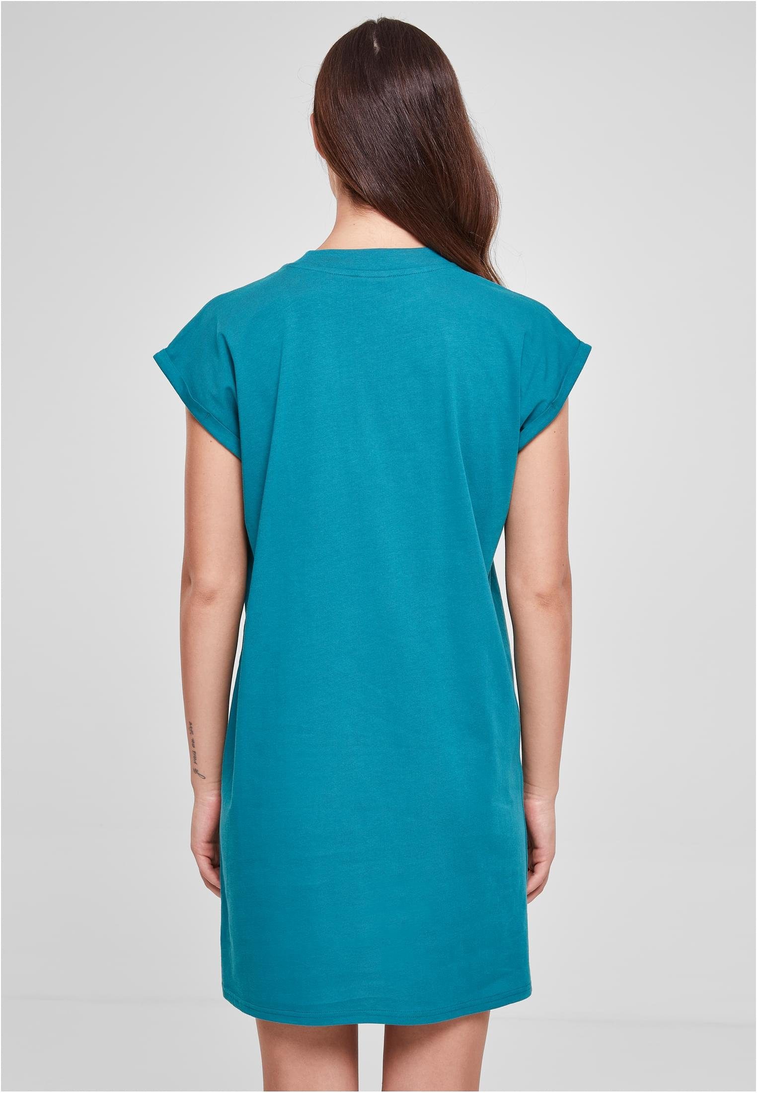 Shoulder Turtle URBAN Jerseykleid CLASSICS Ladies Damen Dress (1-tlg) Extended watergreen