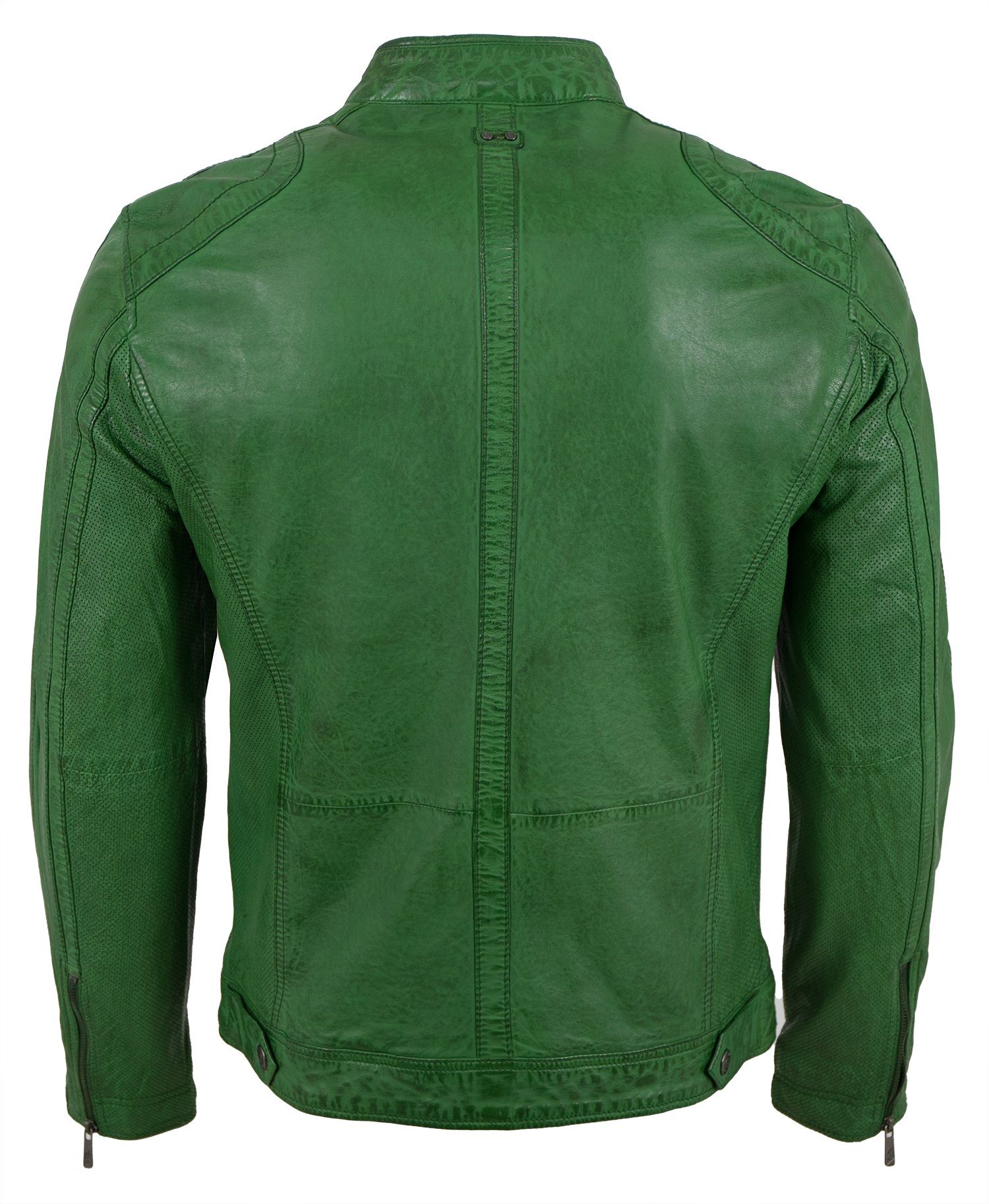 Jilani Lederjacke Flash-2 Jilani - Herren Lederjacke Lammnappa grün