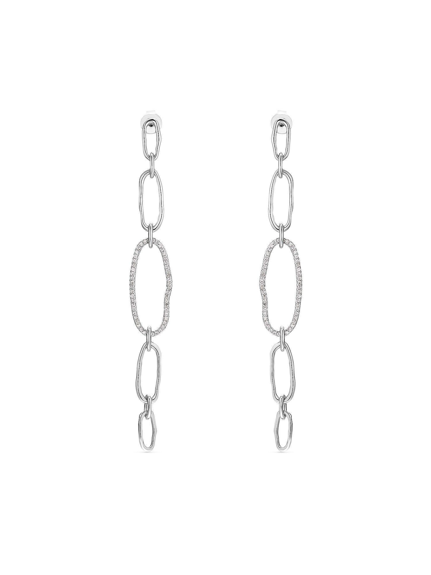 FAVS Paar Серьги FAVS Damen-Ohrhänger 925er Silber 100 Zirkonia