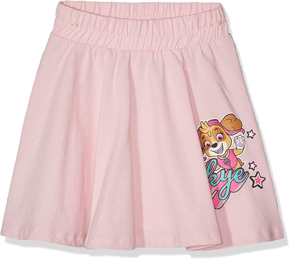 PAW PATROL Sweatrock PAW PATROL Mädchen Röcke 2 Stück Pink und hellgrau Skye und Everest