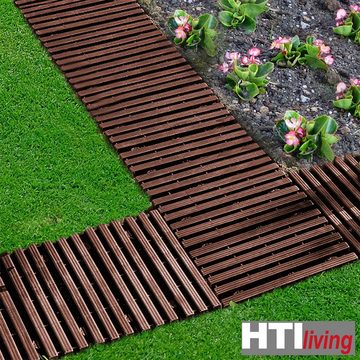 HTI-Living Trittsteine Rollweg 16-teilig Nessa, 30x131 cm, Set, 16-St., 16 Module inkl. Verbindungselementen, Gehweg Gartenweg leicht zu versetzen