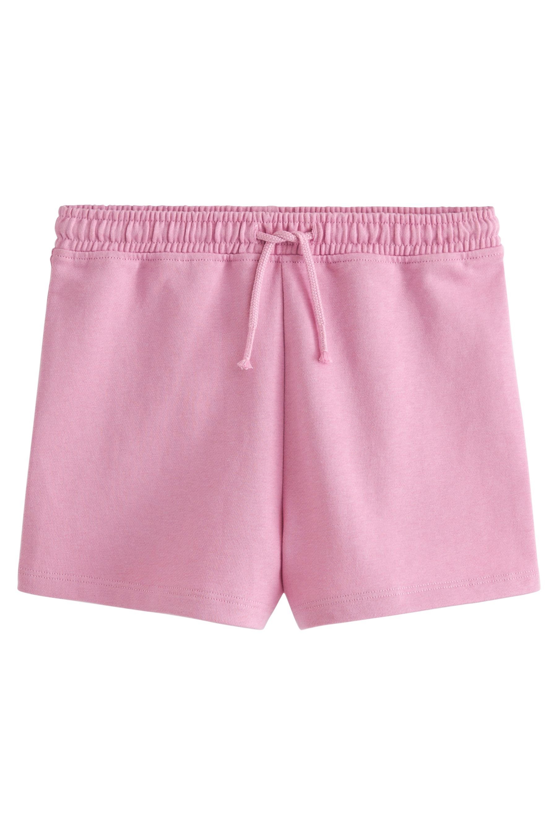 Next Baumwolljersey, 3er-Pack Pink/Mint Shorts (3-tlg) aus Pastel Green/White Sweatshorts