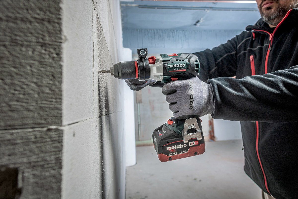 metabo Akku-Schlagbohrschrauber SB 18 LTX BL I, 18 V, 2 x 5,2 Ah Li-Ion in MetaBox
