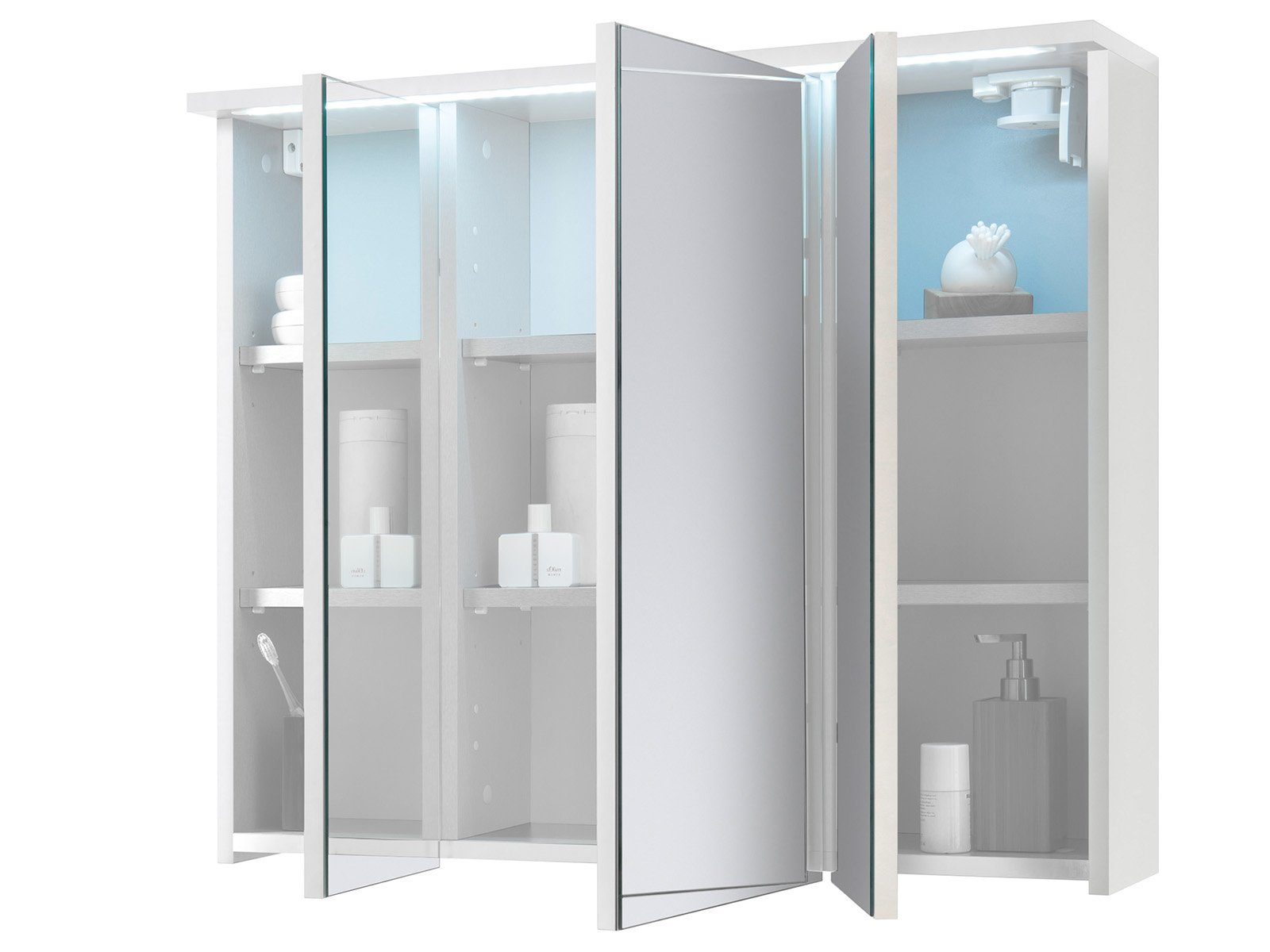 PREISBRECHER Spiegelschrank Kirkja 80 x 68 x 22,5 cm (B/H/T) günstig online kaufen