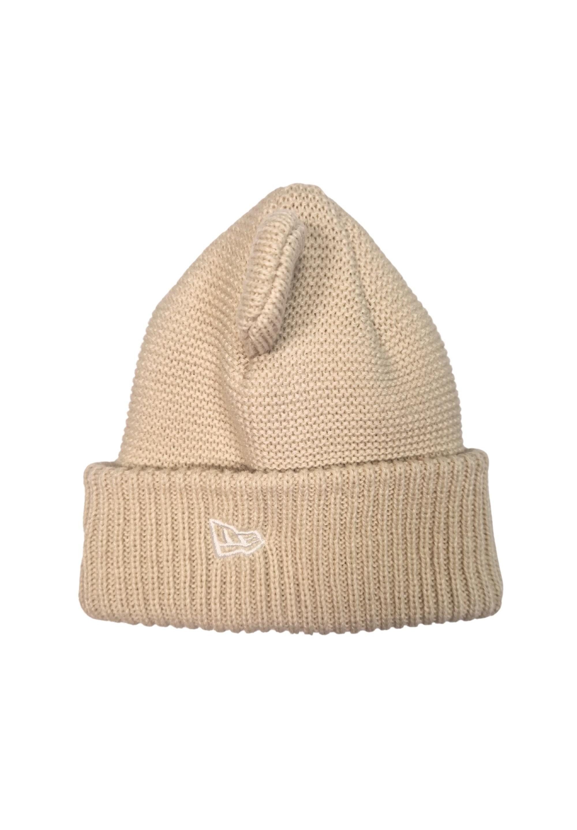 New Era Beanie Teddy Bear Ears Cuff Knit Beige Beanie-Mütze für Kleinkinder New Era (1-St)