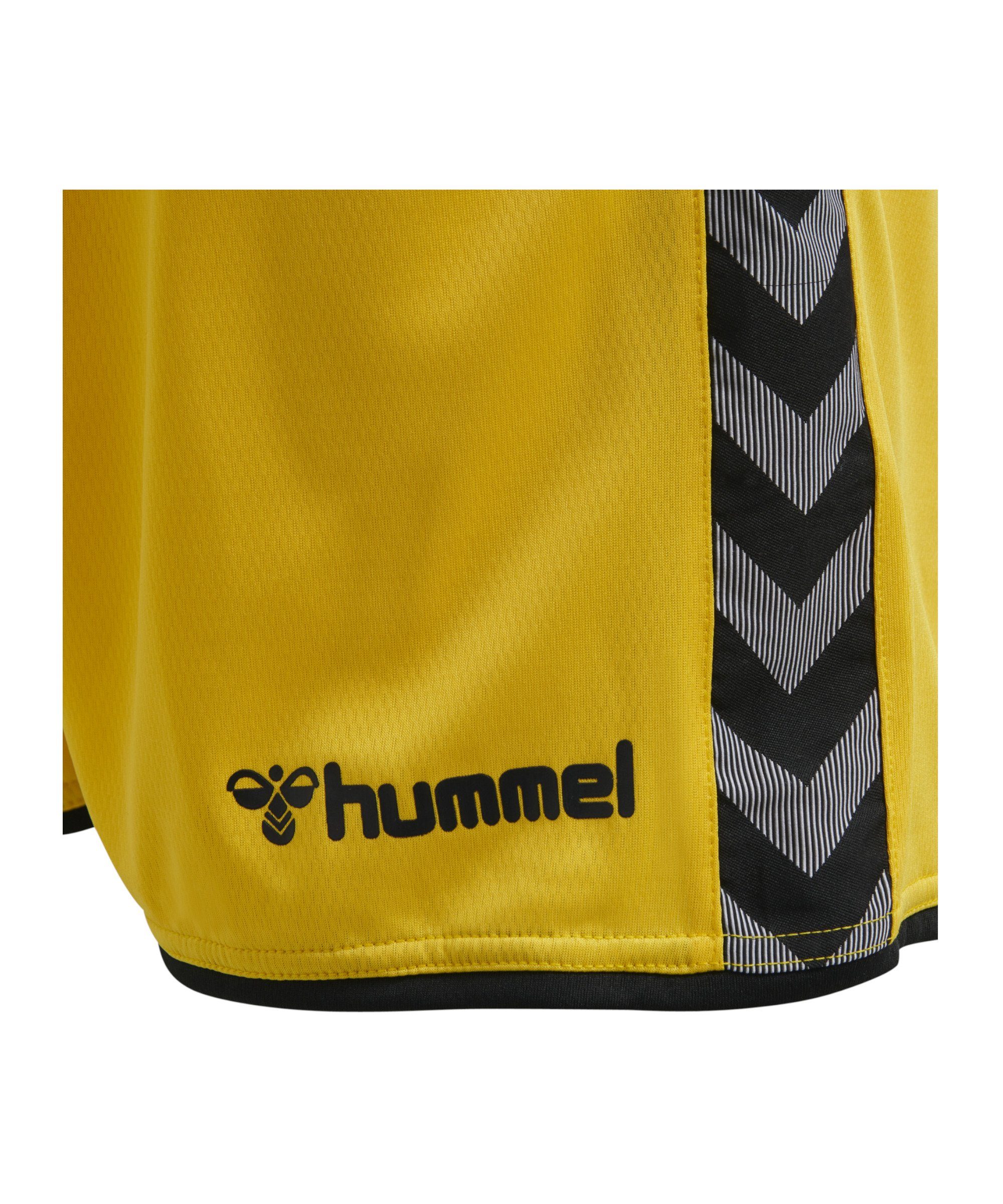 hummel Sporthose Authentic Poly Short gelbschwarz