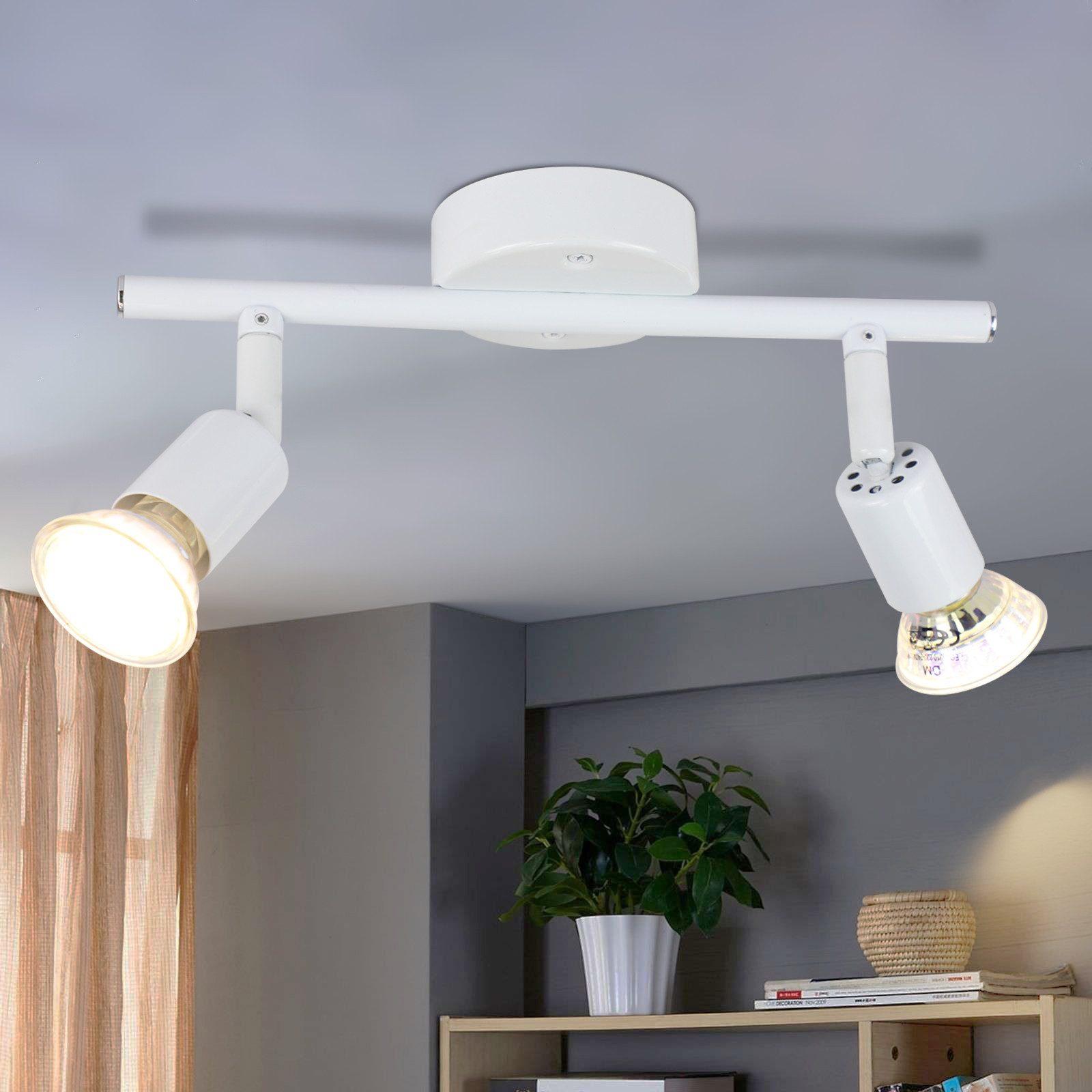 Nettlife LED Deckenstrahler LED Deckenstrahler Schwenkbar GU10 1/2/3/4 Flam günstig online kaufen