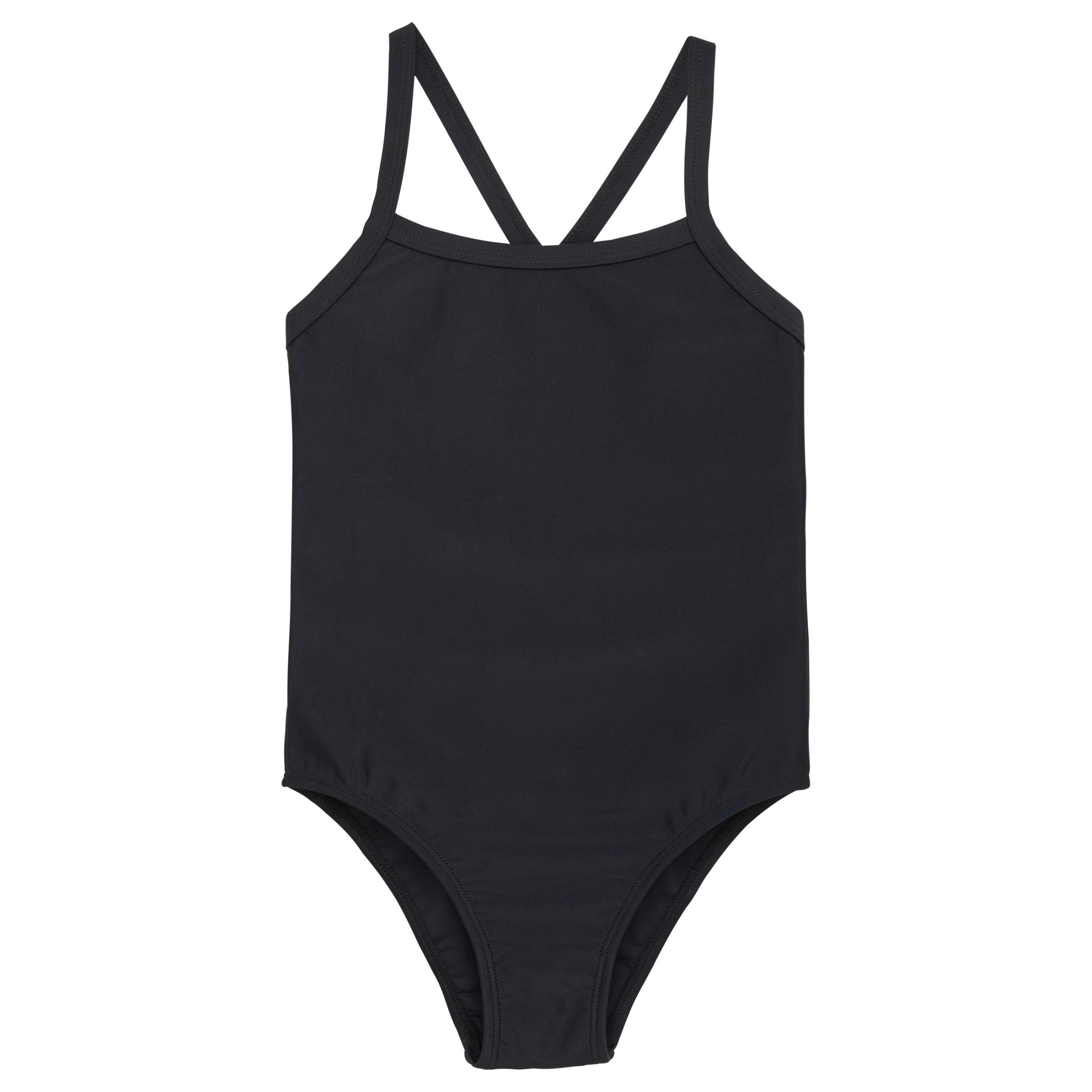Badeanzug Color Kids Swimsuit Sporty Badeanzug Black 128