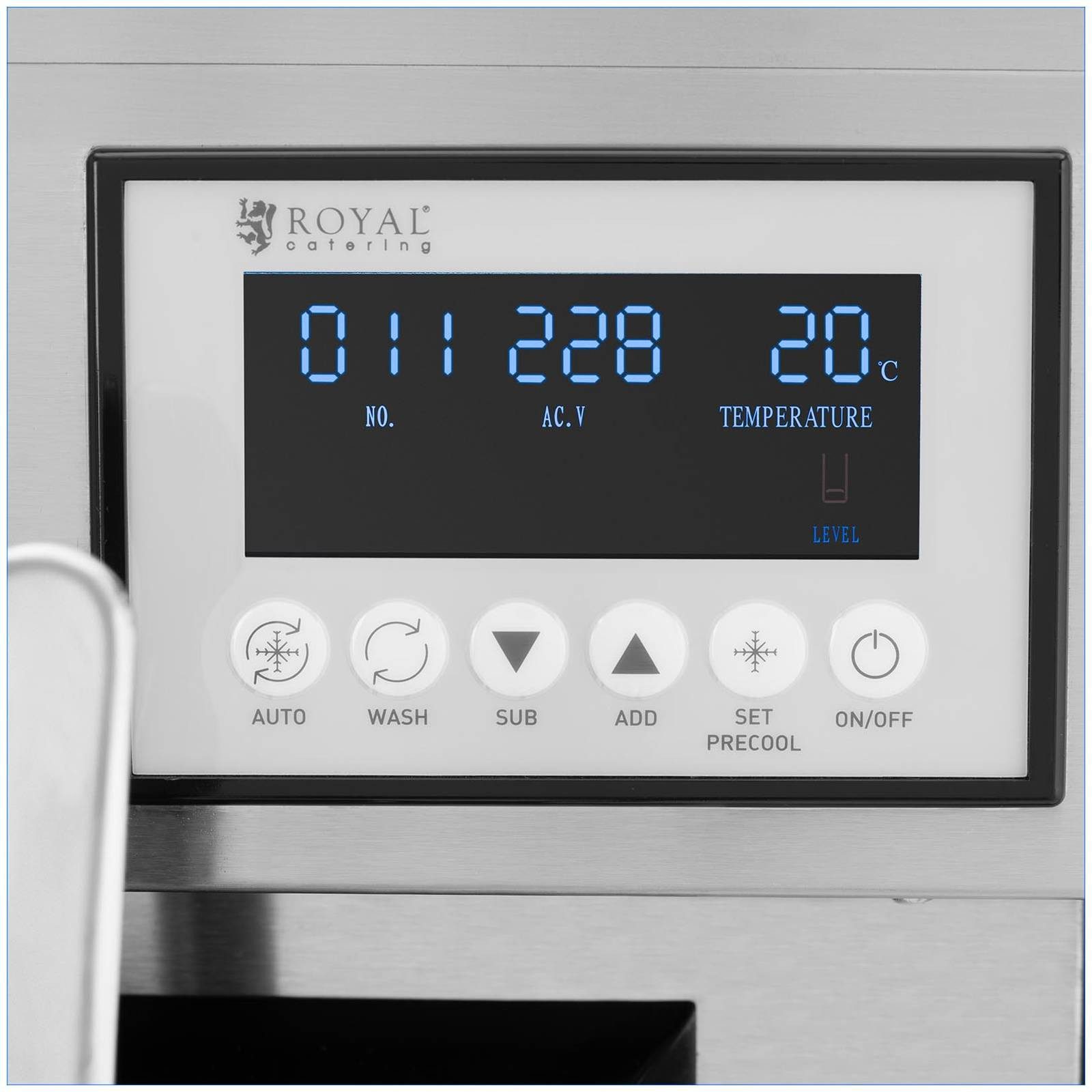 Royal Catering Eismaschine 33 l/h Softeismaschine Frozen Joghurt Sorbet Gastro 2140 W 3 Sorten, 2140 W