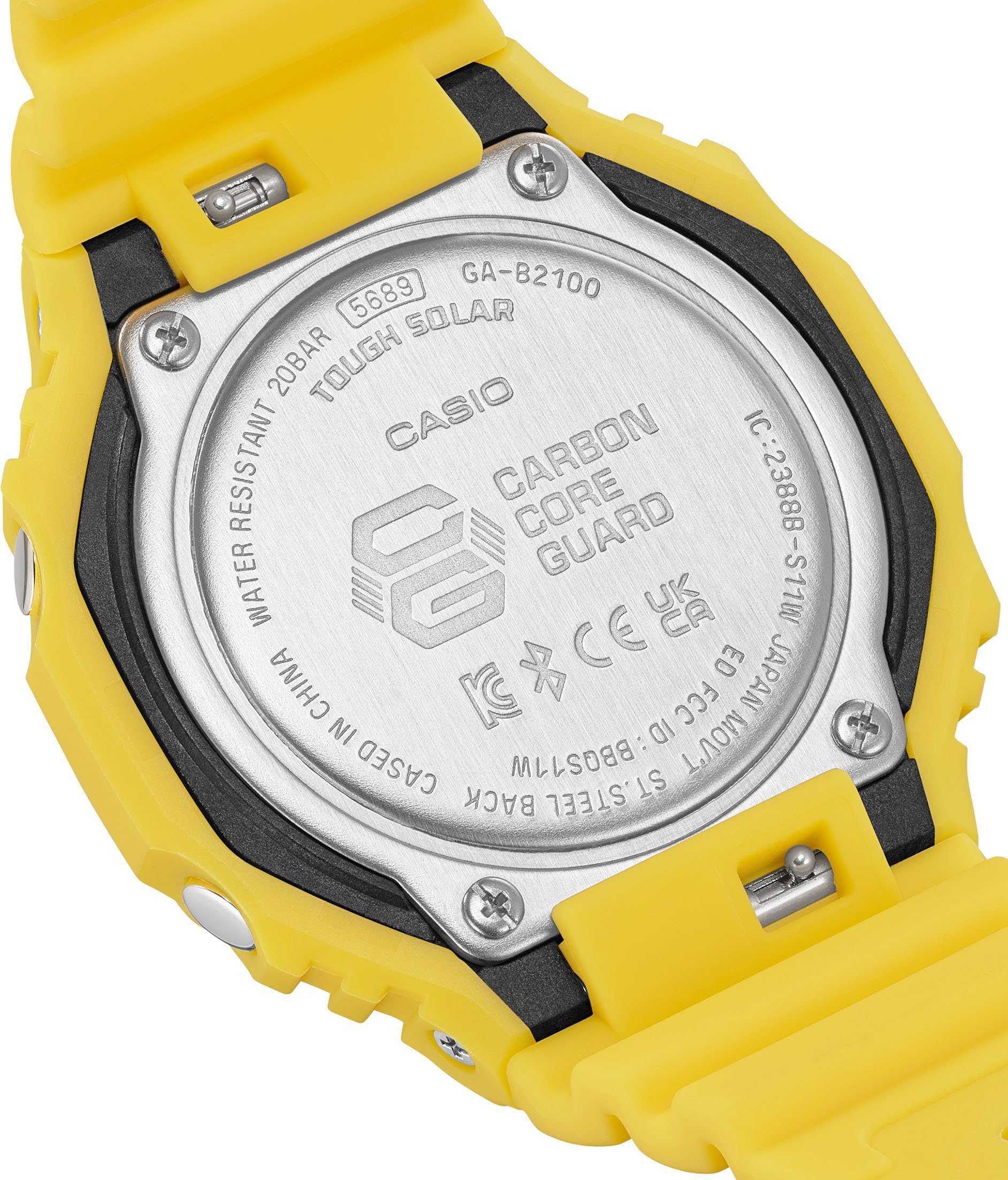 CASIO G-SHOCK GA-B2100 Smartwatch, Solaruhr, Armanduhr, Herrenuhr, Bluetooth, bis 20 bar wasserdicht