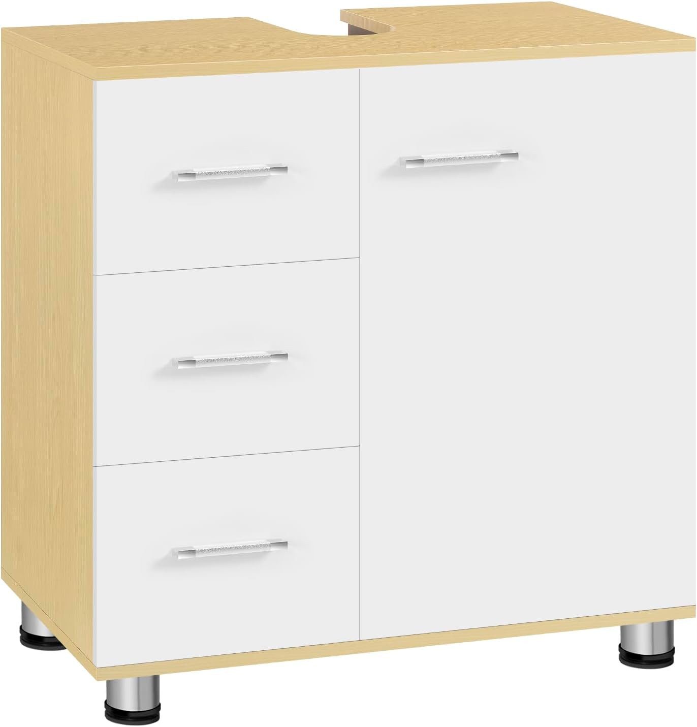 EUGAD Waschbeckenunterschrank (1-St) Badezimmerschrank, mit 3 günstig online kaufen